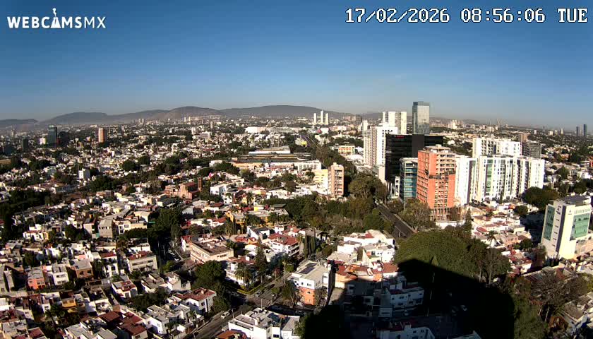 Ciudad de Guadalajara City Skyline Live Cam - Guadalajara, Jalisco, Mexico
