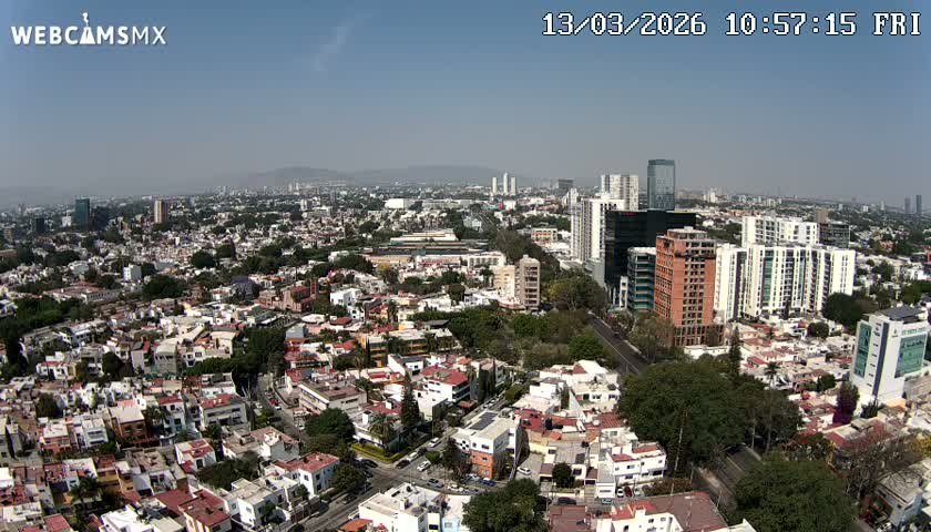 Ciudad de Guadalajara City Skyline Live Cam - Guadalajara, Jalisco, Mexico