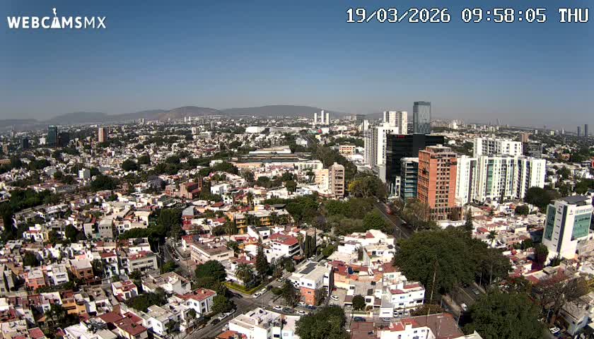 Ciudad de Guadalajara City Skyline Live Cam - Guadalajara, Jalisco, Mexico