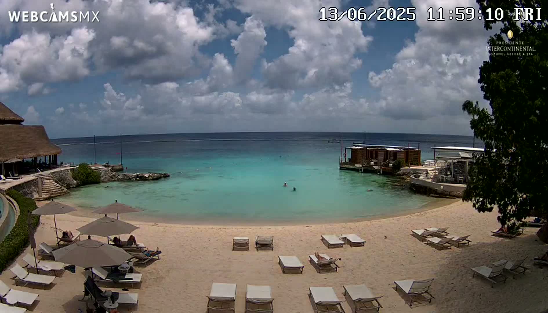 Cozumel,Presidente Intercontinental's Beach Live Cam - Municipio de Cozumel, Quintana Roo, Mexico