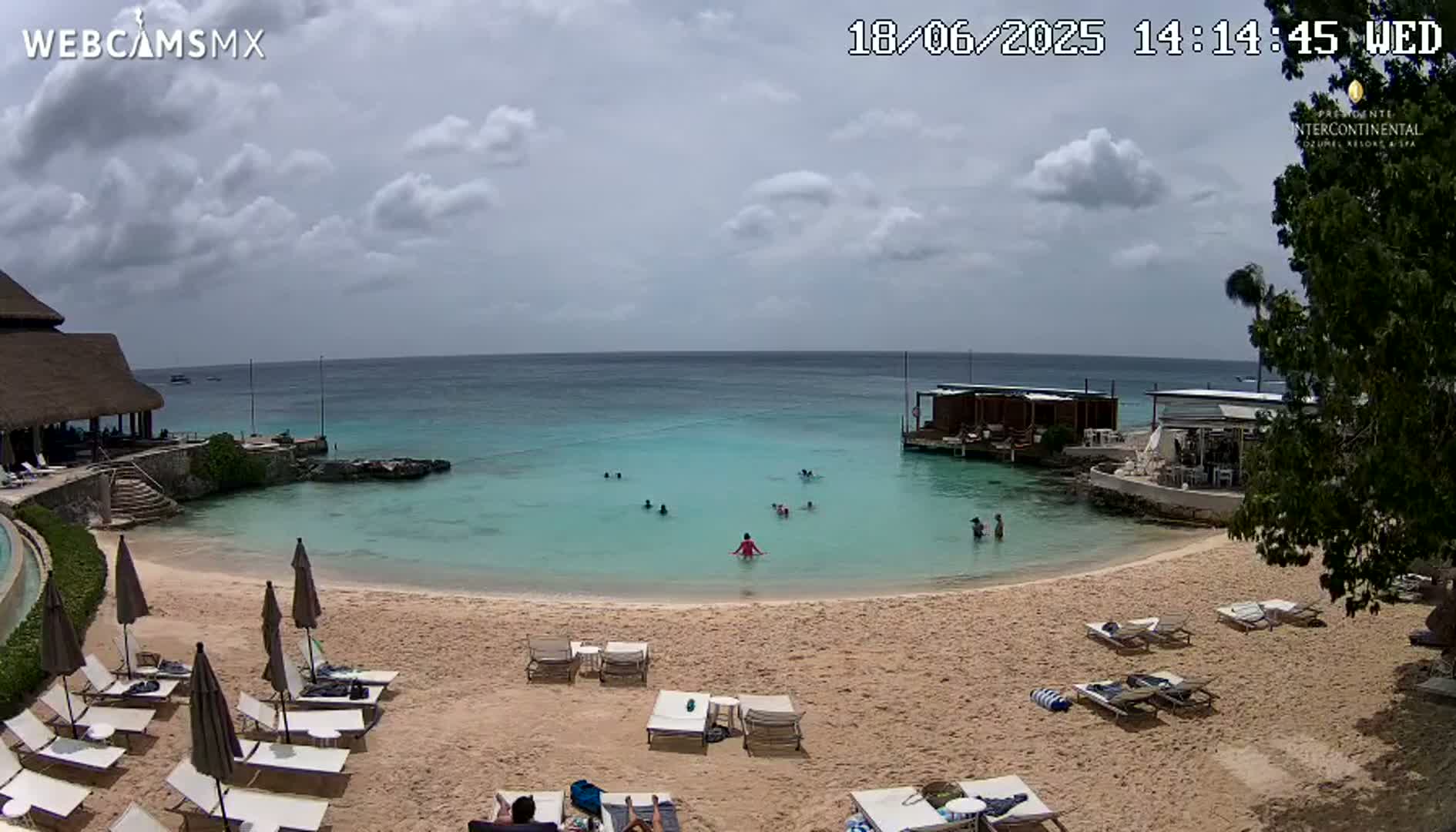 Cozumel,Presidente Intercontinental's Beach Live Cam - Municipio de Cozumel, Quintana Roo, Mexico
