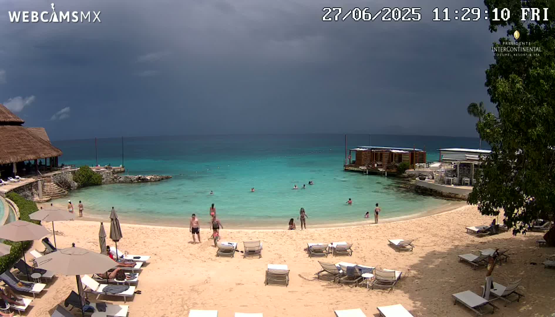 Cozumel,Presidente Intercontinental's Beach Live Cam - Municipio de Cozumel, Quintana Roo, Mexico