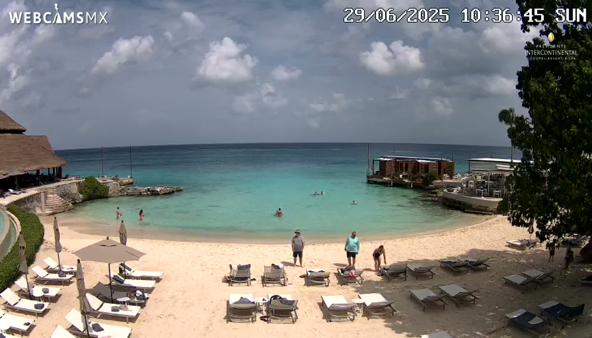 Cozumel,Presidente Intercontinental's Beach Live Cam - Municipio de Cozumel, Quintana Roo, Mexico