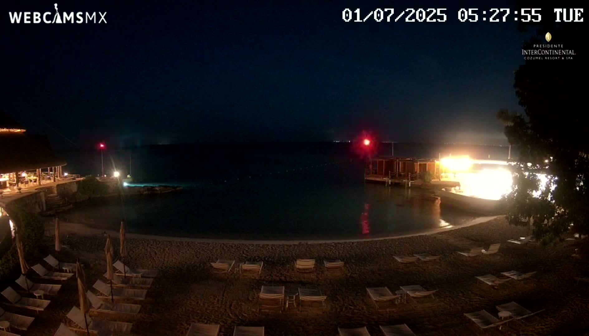 Cozumel,Presidente Intercontinental's Beach Live Cam - Municipio de Cozumel, Quintana Roo, Mexico