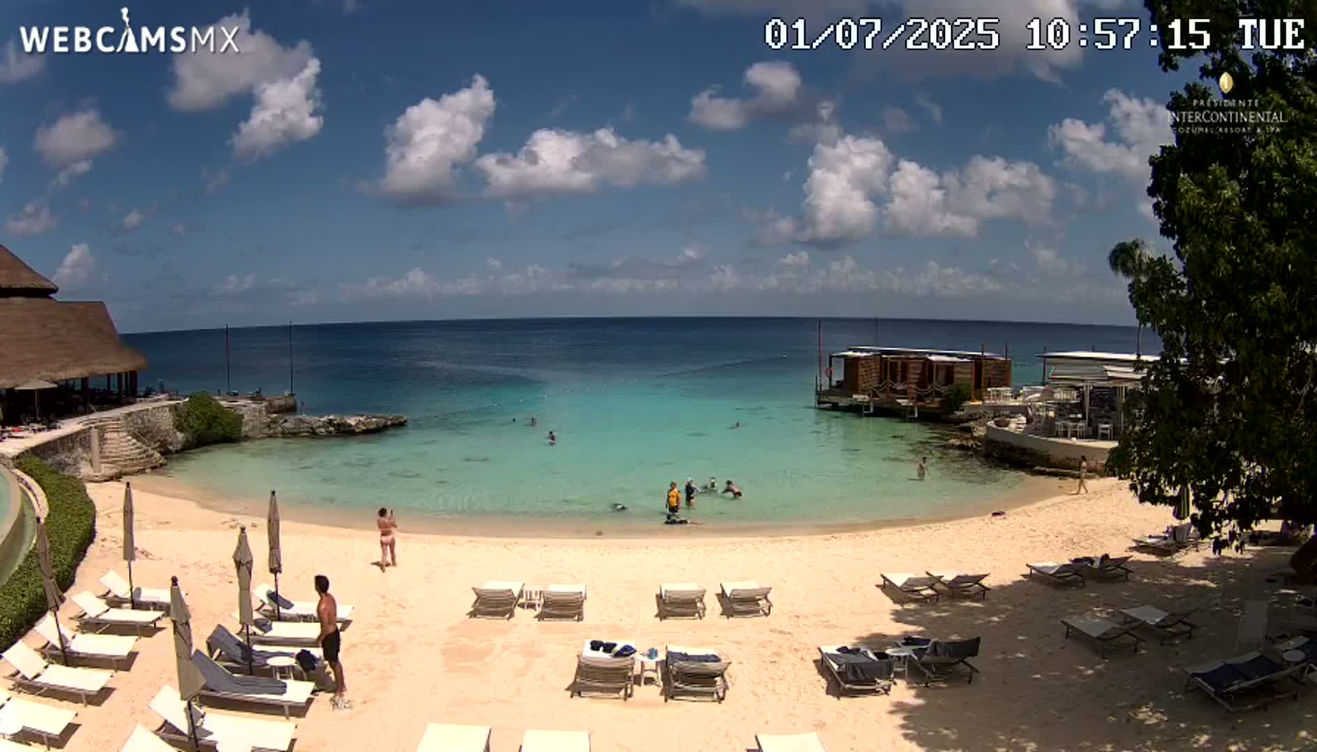 Cozumel,Presidente Intercontinental's Beach Live Cam - Municipio de Cozumel, Quintana Roo, Mexico