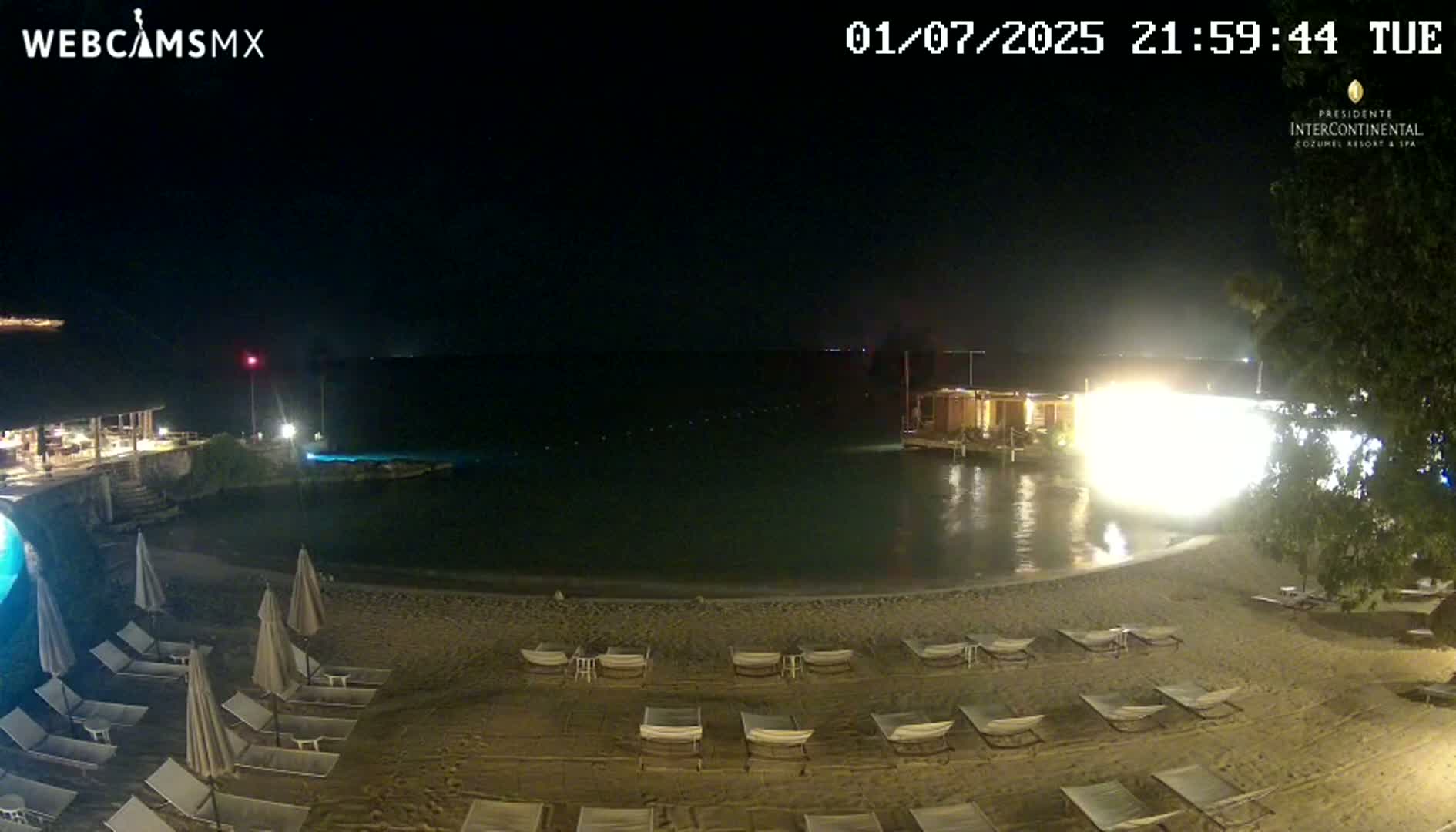 Cozumel,Presidente Intercontinental's Beach Live Cam - Municipio de Cozumel, Quintana Roo, Mexico