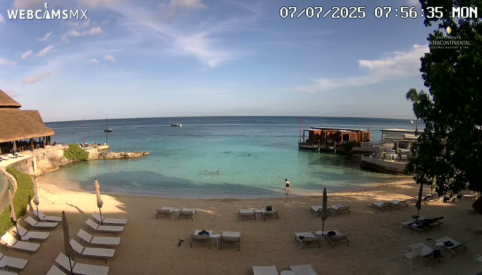 Cozumel,Presidente Intercontinental's Beach Live Cam - Municipio de Cozumel, Quintana Roo, Mexico