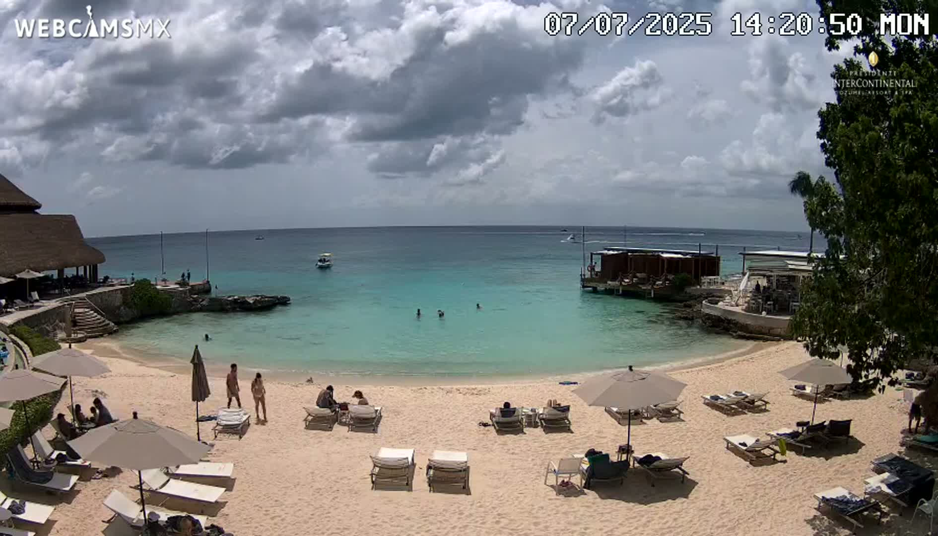 Cozumel,Presidente Intercontinental's Beach Live Cam - Municipio de Cozumel, Quintana Roo, Mexico