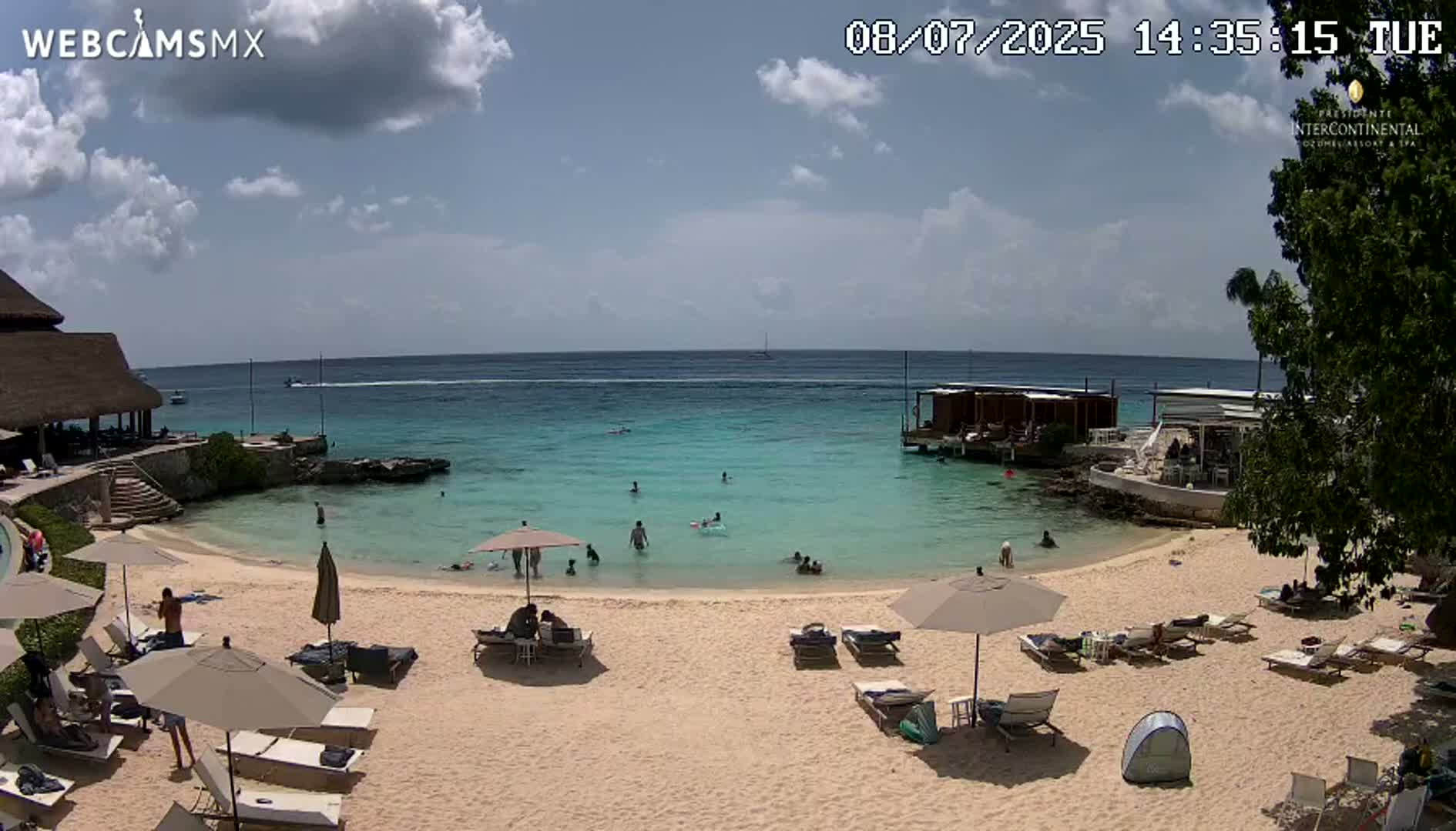 Cozumel,Presidente Intercontinental's Beach Live Cam - Municipio de Cozumel, Quintana Roo, Mexico