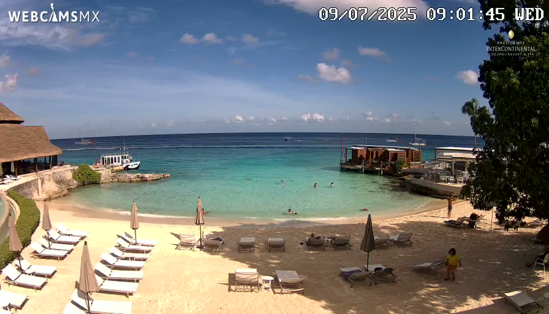 Cozumel,Presidente Intercontinental's Beach Live Cam - Municipio de Cozumel, Quintana Roo, Mexico