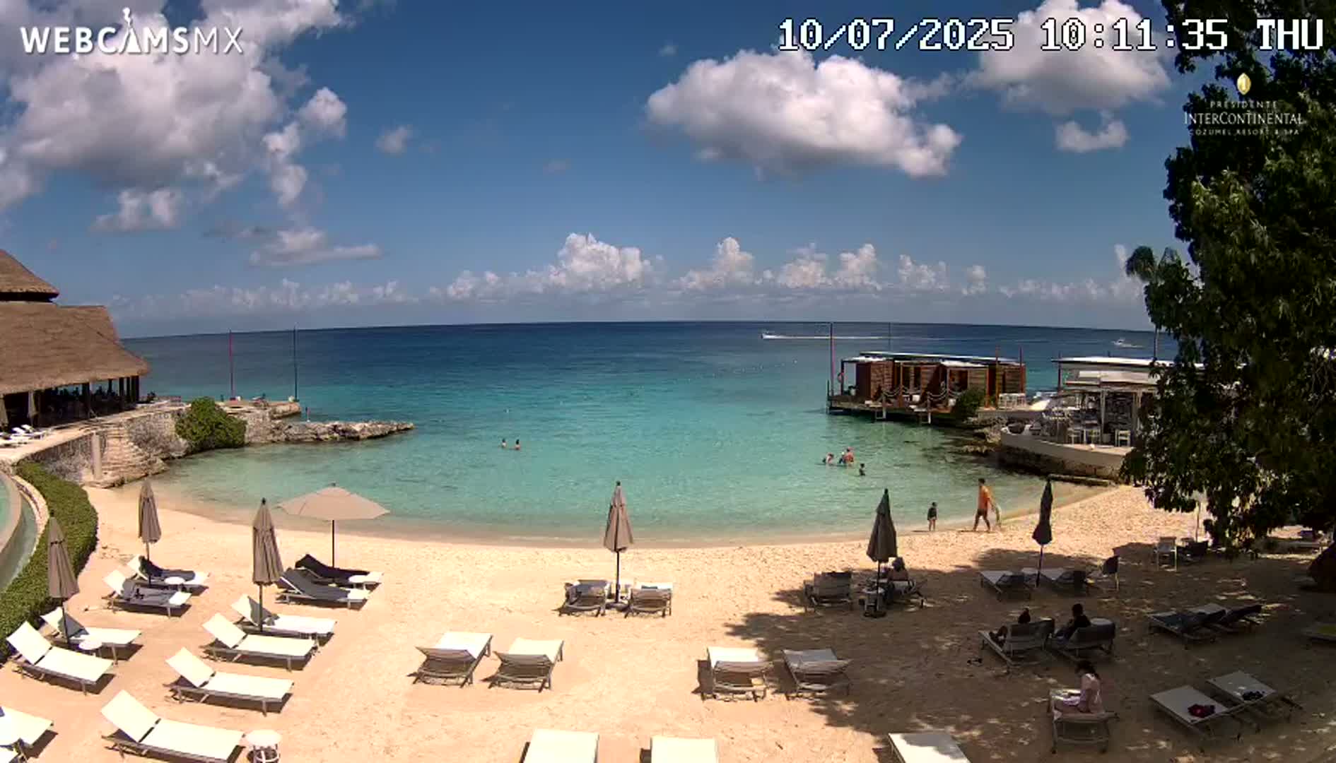 Cozumel,Presidente Intercontinental's Beach Live Cam - Municipio de Cozumel, Quintana Roo, Mexico