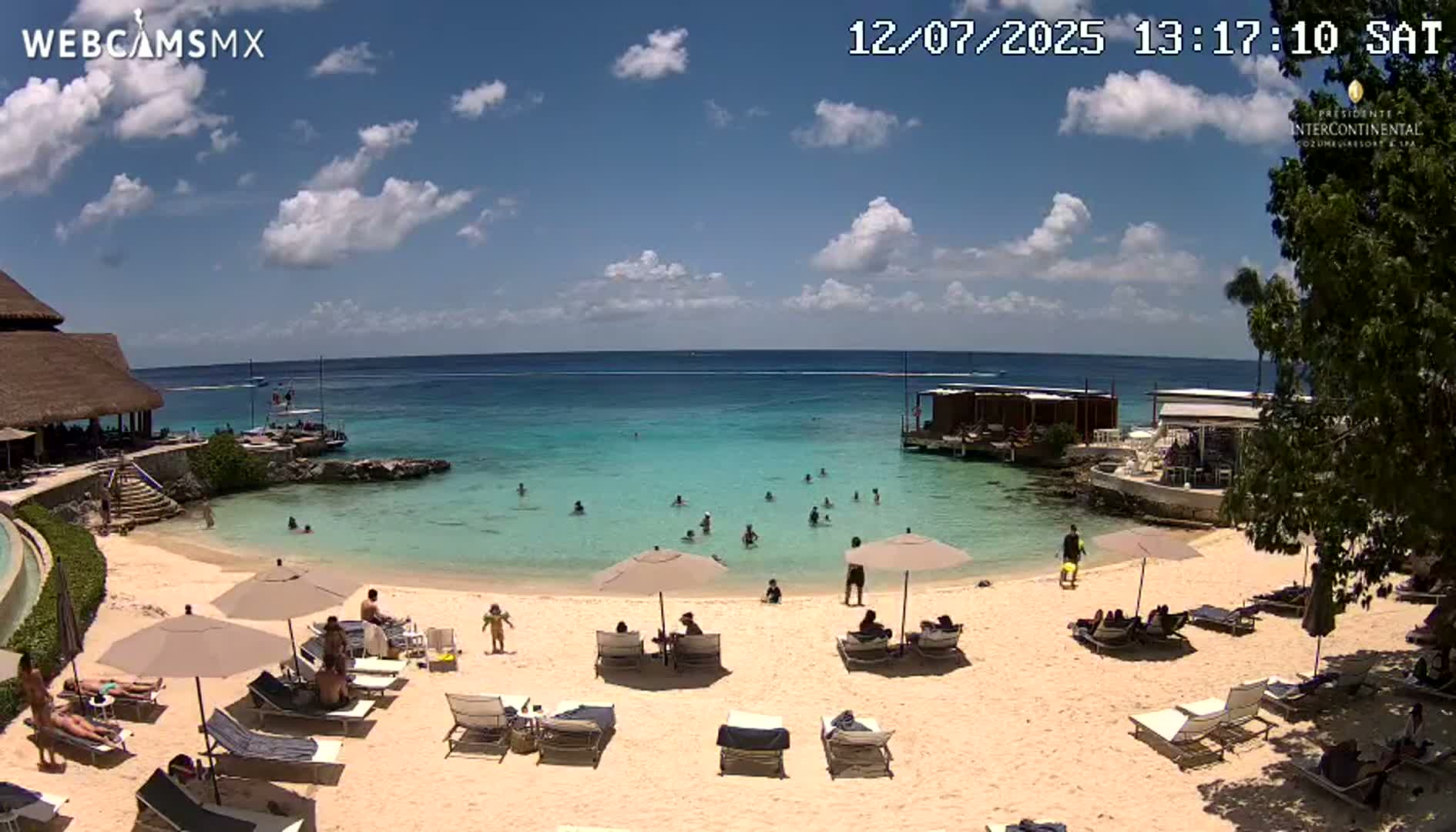 Cozumel,Presidente Intercontinental's Beach Live Cam - Municipio de Cozumel, Quintana Roo, Mexico