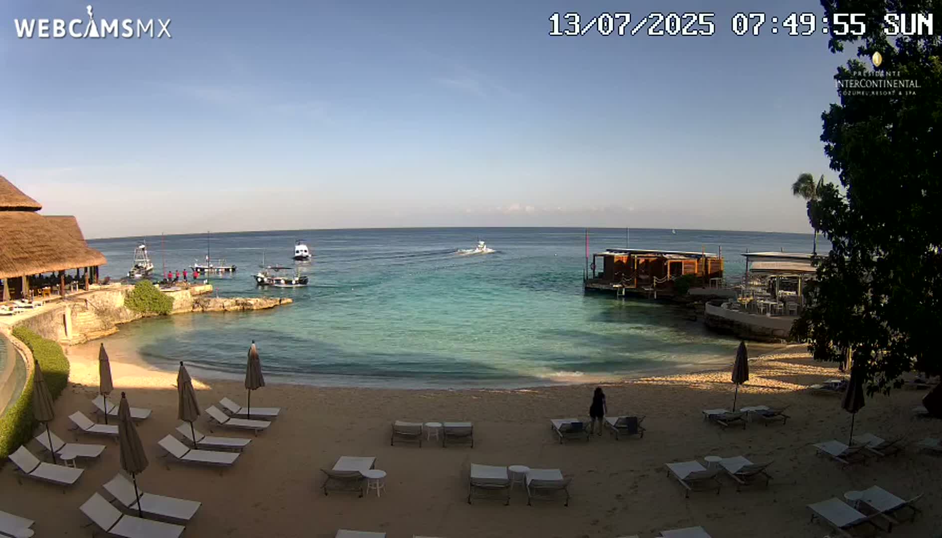 Cozumel,Presidente Intercontinental's Beach Live Cam - Municipio de Cozumel, Quintana Roo, Mexico
