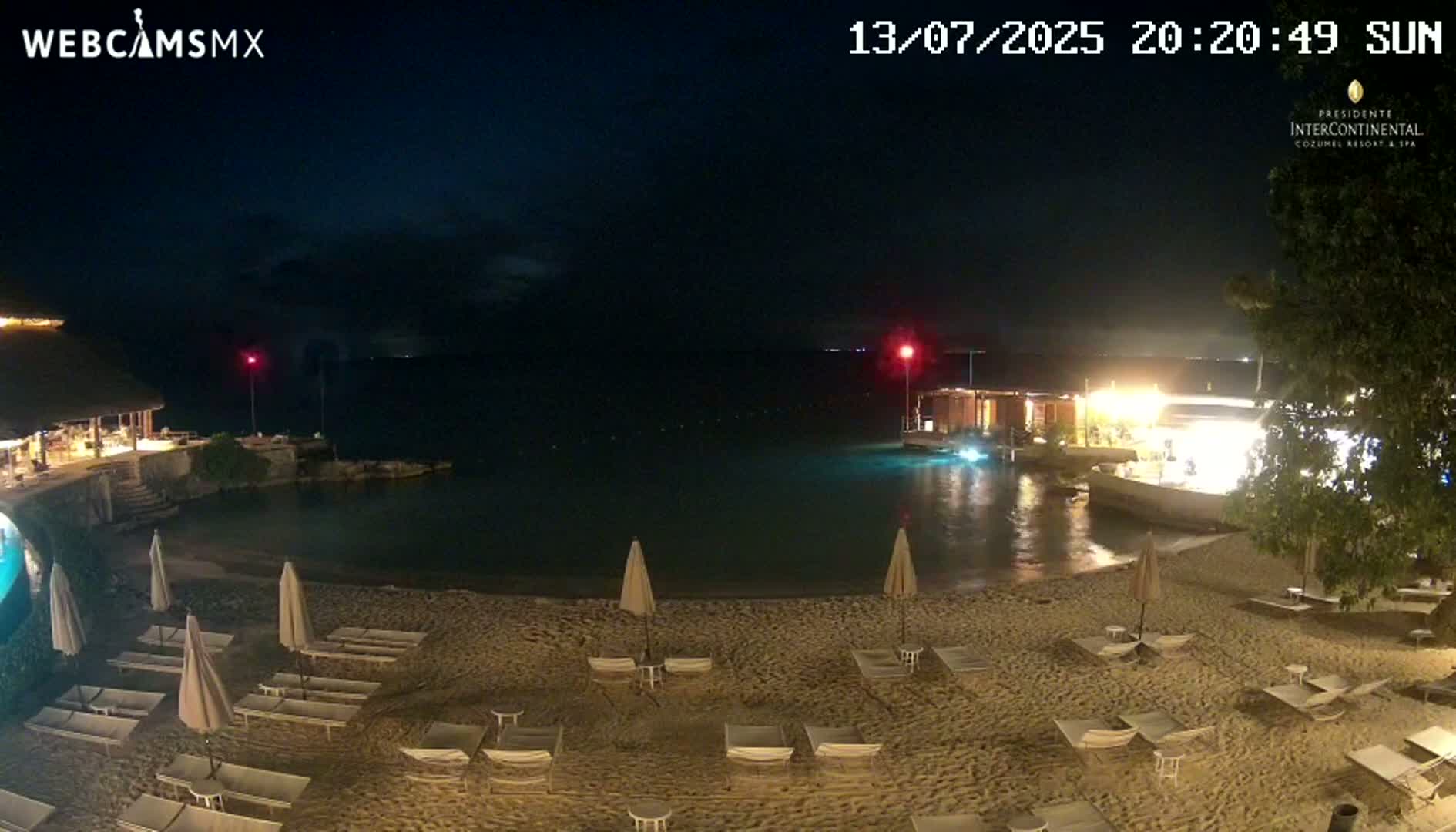 Cozumel,Presidente Intercontinental's Beach Live Cam - Municipio de Cozumel, Quintana Roo, Mexico