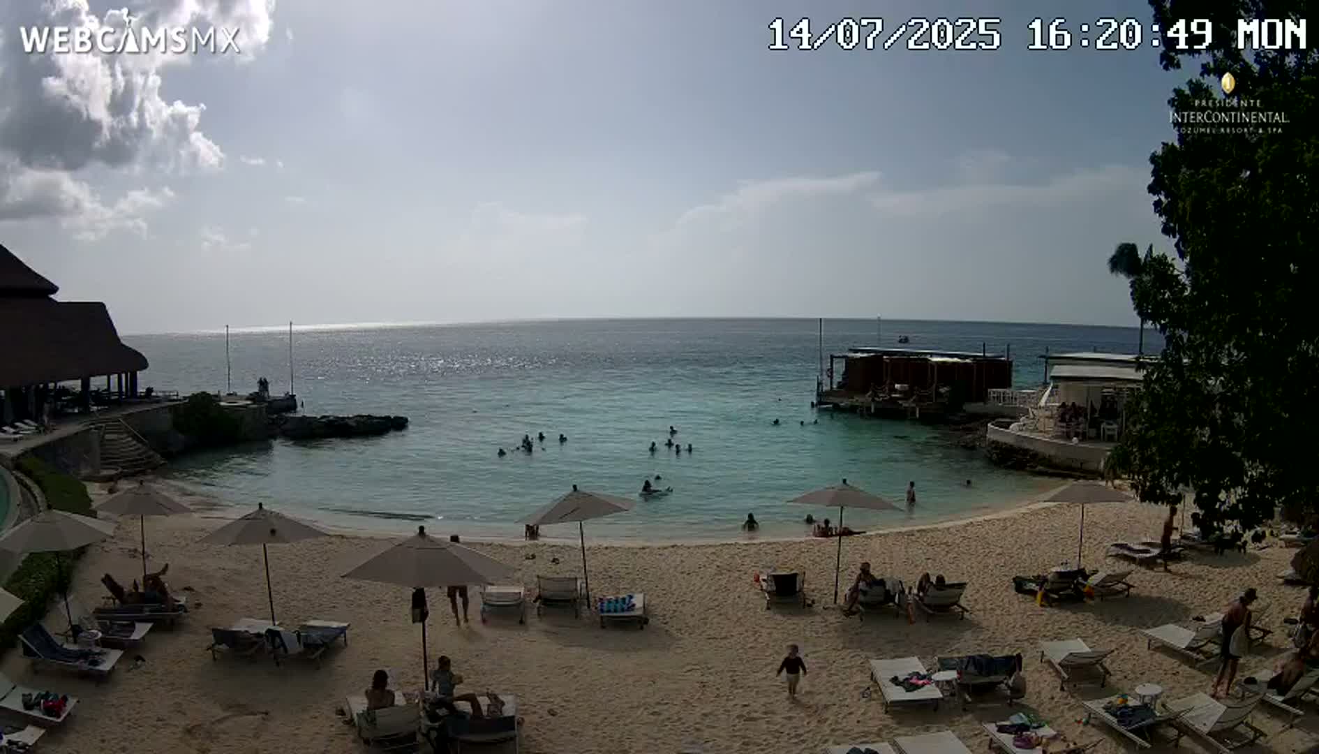 Cozumel,Presidente Intercontinental's Beach Live Cam - Municipio de Cozumel, Quintana Roo, Mexico