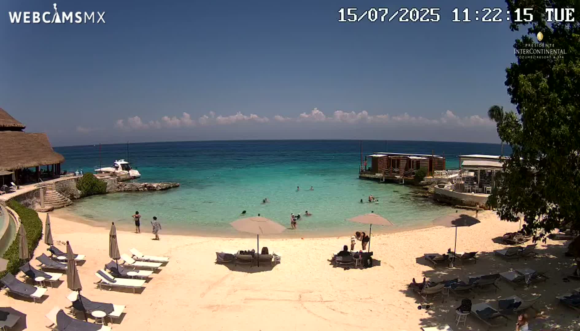 Cozumel,Presidente Intercontinental's Beach Live Cam - Municipio de Cozumel, Quintana Roo, Mexico