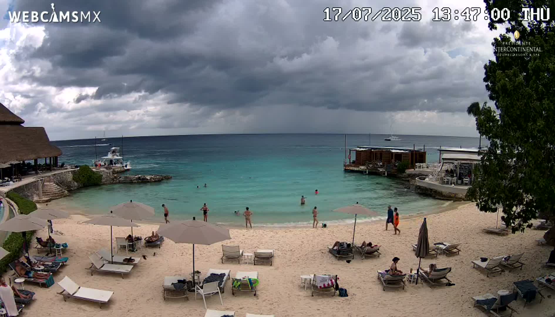Cozumel,Presidente Intercontinental's Beach Live Cam - Municipio de Cozumel, Quintana Roo, Mexico