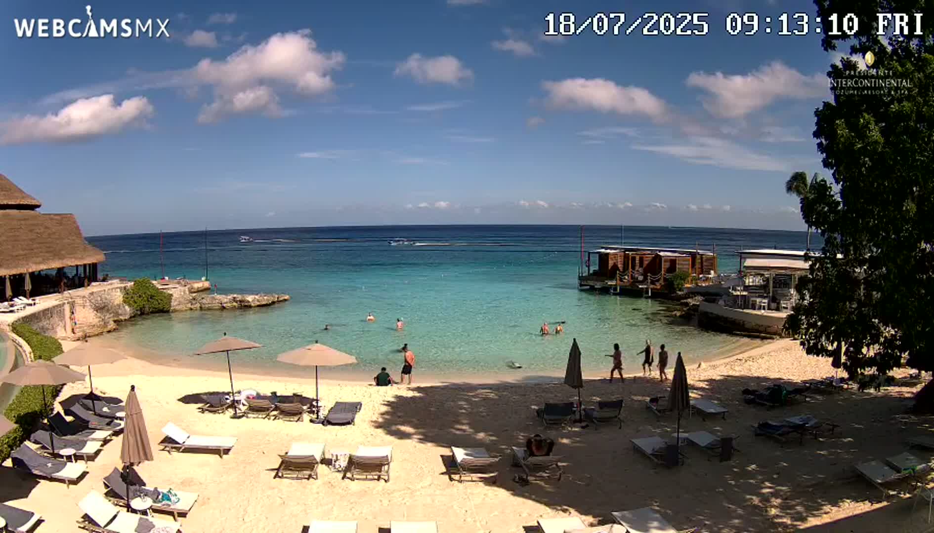 Cozumel,Presidente Intercontinental's Beach Live Cam - Municipio de Cozumel, Quintana Roo, Mexico
