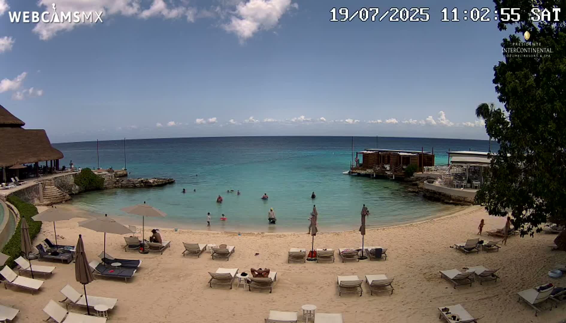 Cozumel,Presidente Intercontinental's Beach Live Cam - Municipio de Cozumel, Quintana Roo, Mexico