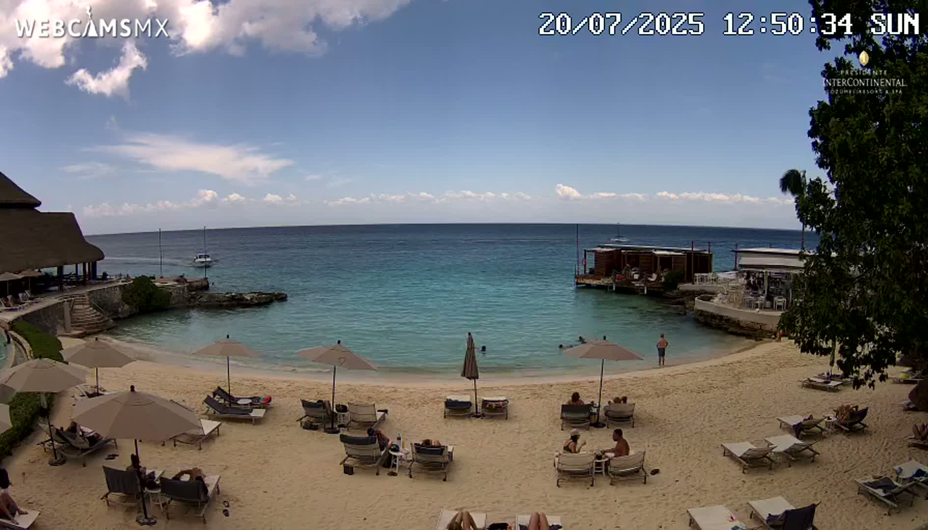Cozumel,Presidente Intercontinental's Beach Live Cam - Municipio de Cozumel, Quintana Roo, Mexico