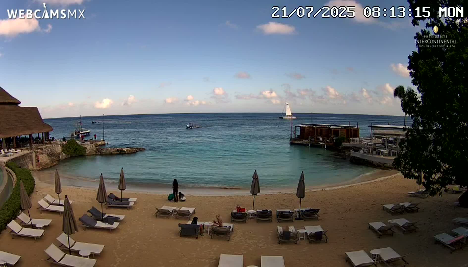Cozumel,Presidente Intercontinental's Beach Live Cam - Municipio de Cozumel, Quintana Roo, Mexico