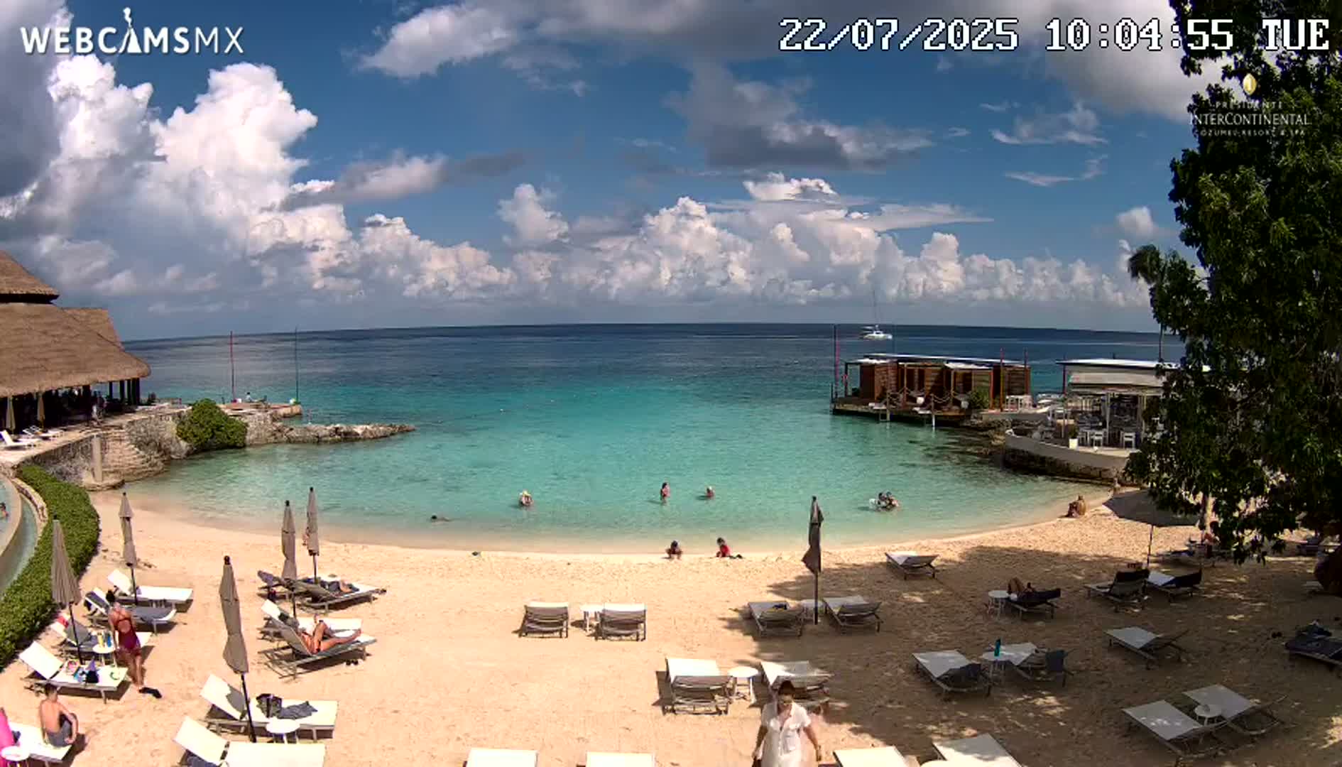 Cozumel,Presidente Intercontinental's Beach Live Cam - Municipio de Cozumel, Quintana Roo, Mexico