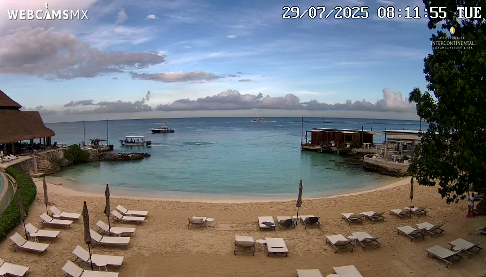 Cozumel,Presidente Intercontinental's Beach Live Cam - Municipio de Cozumel, Quintana Roo, Mexico