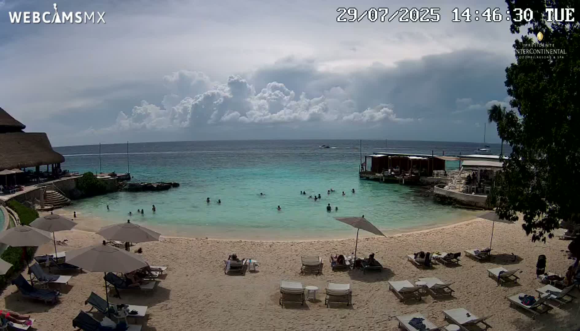 Cozumel,Presidente Intercontinental's Beach Live Cam - Municipio de Cozumel, Quintana Roo, Mexico