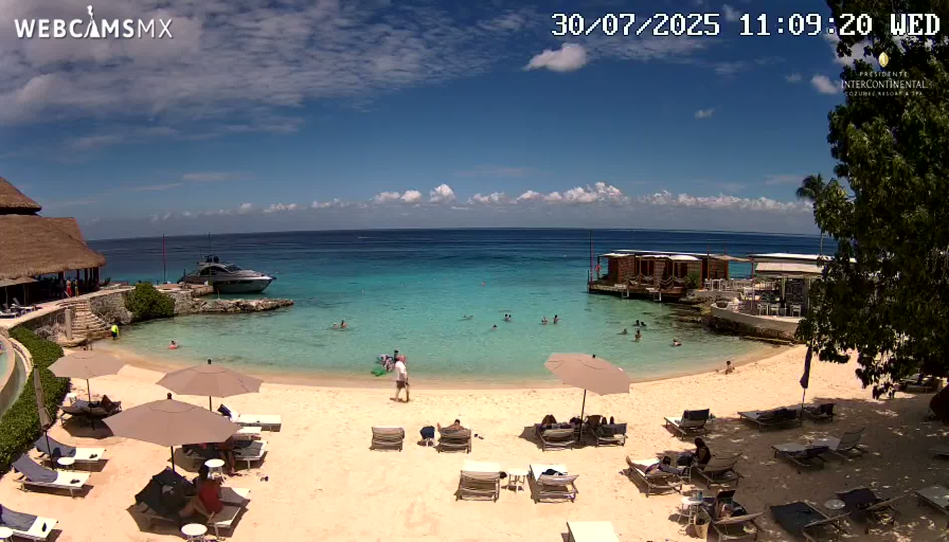 Cozumel,Presidente Intercontinental's Beach Live Cam - Municipio de Cozumel, Quintana Roo, Mexico