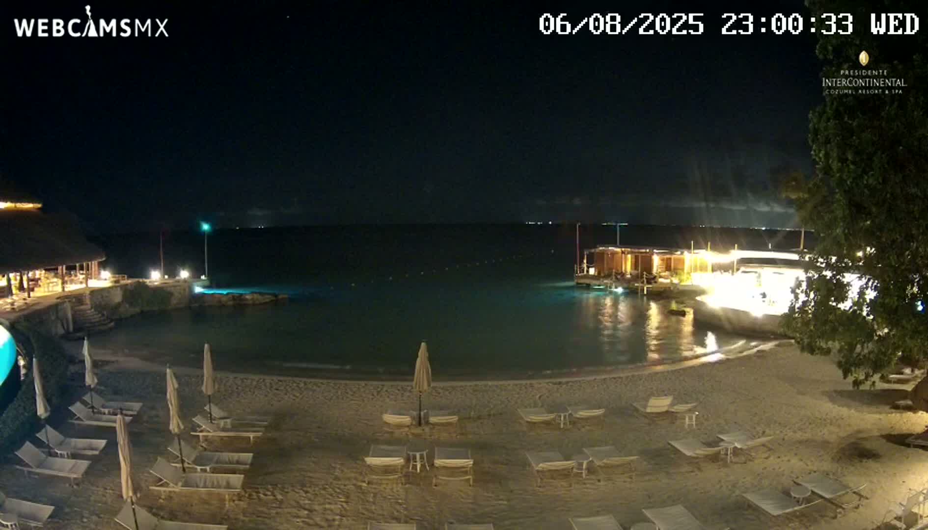 Cozumel,Presidente Intercontinental's Beach Live Cam - Zona Hotelera Sur, San Mugiel de Cozumel, Municipio de Cozumel, Quintana Roo, Mexico