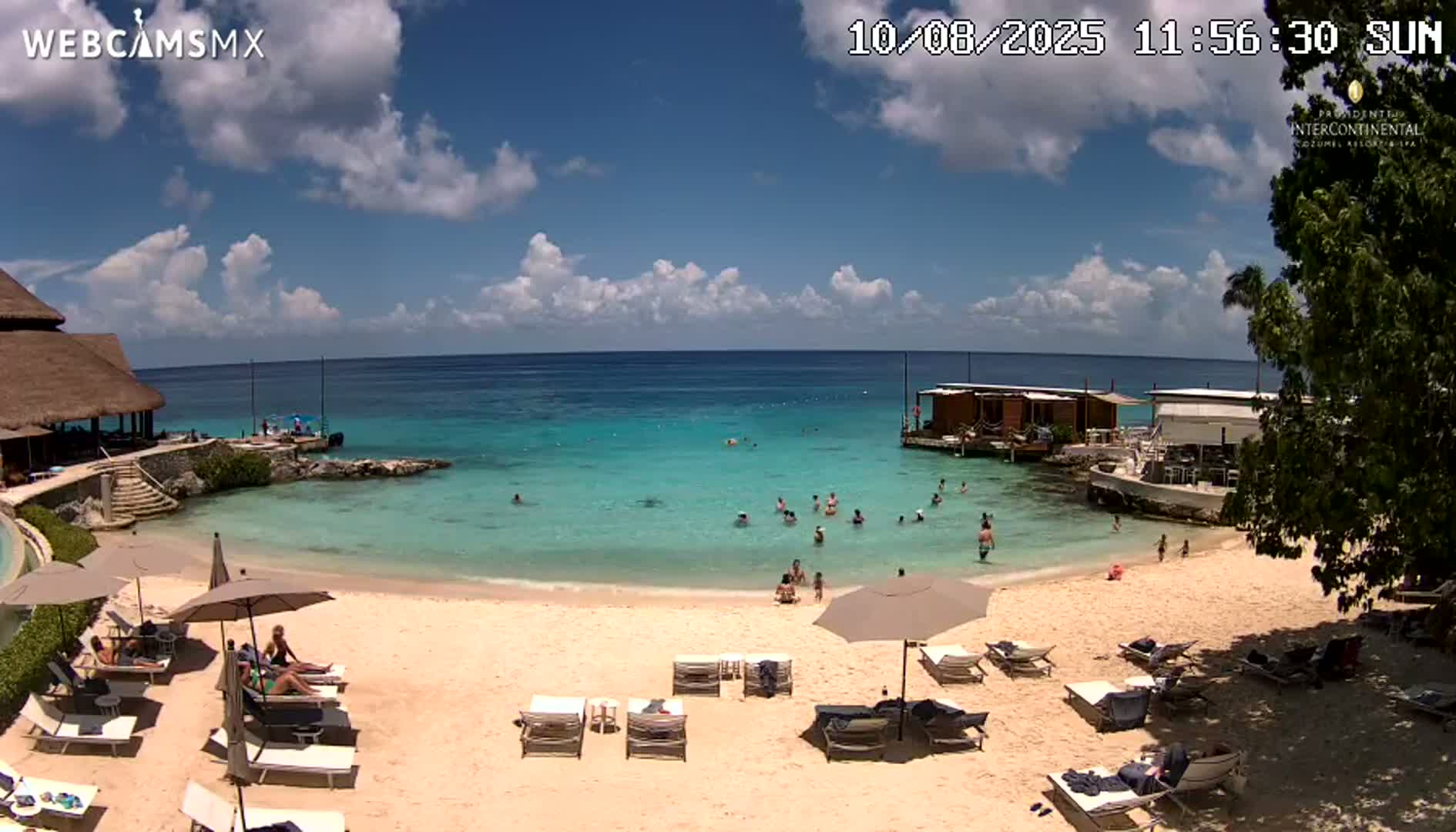 Cozumel,Presidente Intercontinental's Beach Live Cam - Municipio de Cozumel, Quintana Roo, Mexico
