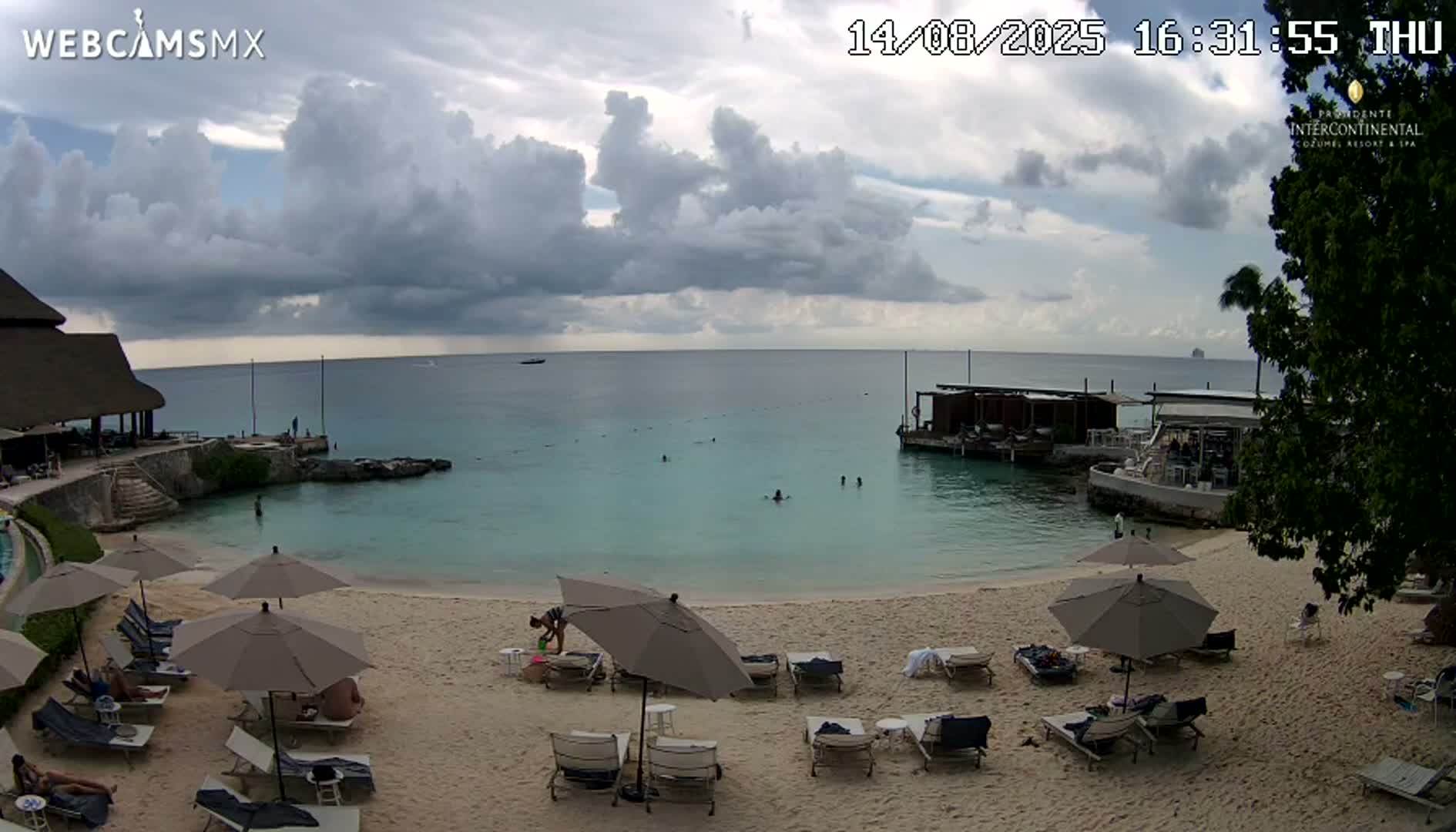 Cozumel,Presidente Intercontinental's Beach Live Cam - Municipio de Cozumel, Quintana Roo, Mexico