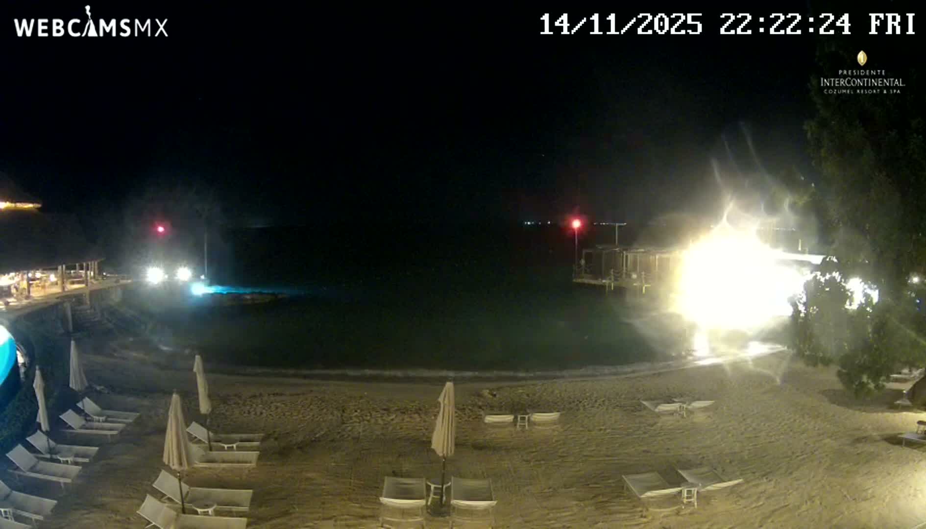 Cozumel,Presidente Intercontinental's Beach Live Cam - Zona Hotelera Sur, San Mugiel de Cozumel, Municipio de Cozumel, Quintana Roo, Mexico