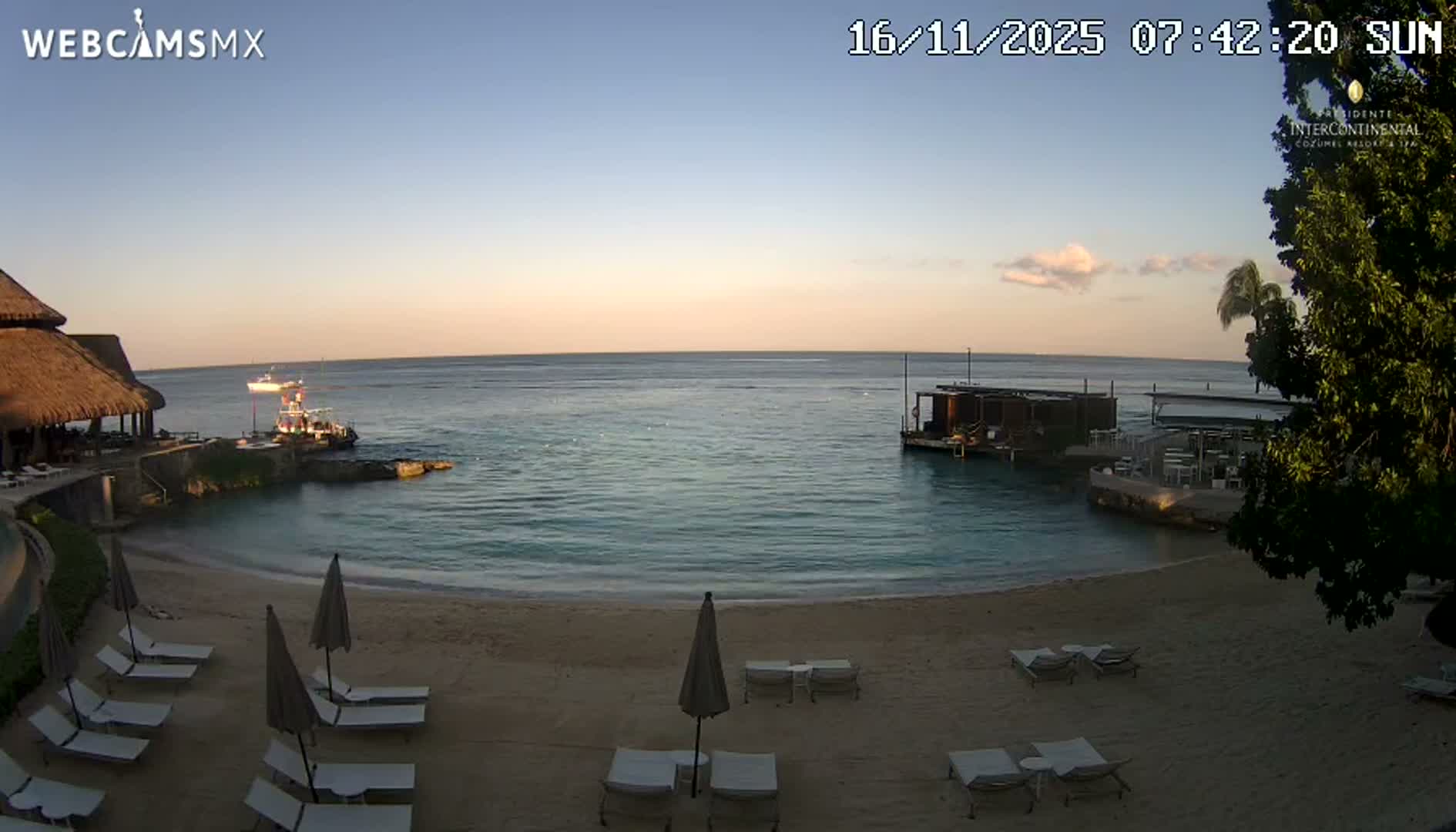 Cozumel,Presidente Intercontinental's Beach Live Cam - Zona Hotelera Sur, San Mugiel de Cozumel, Municipio de Cozumel, Quintana Roo, Mexico