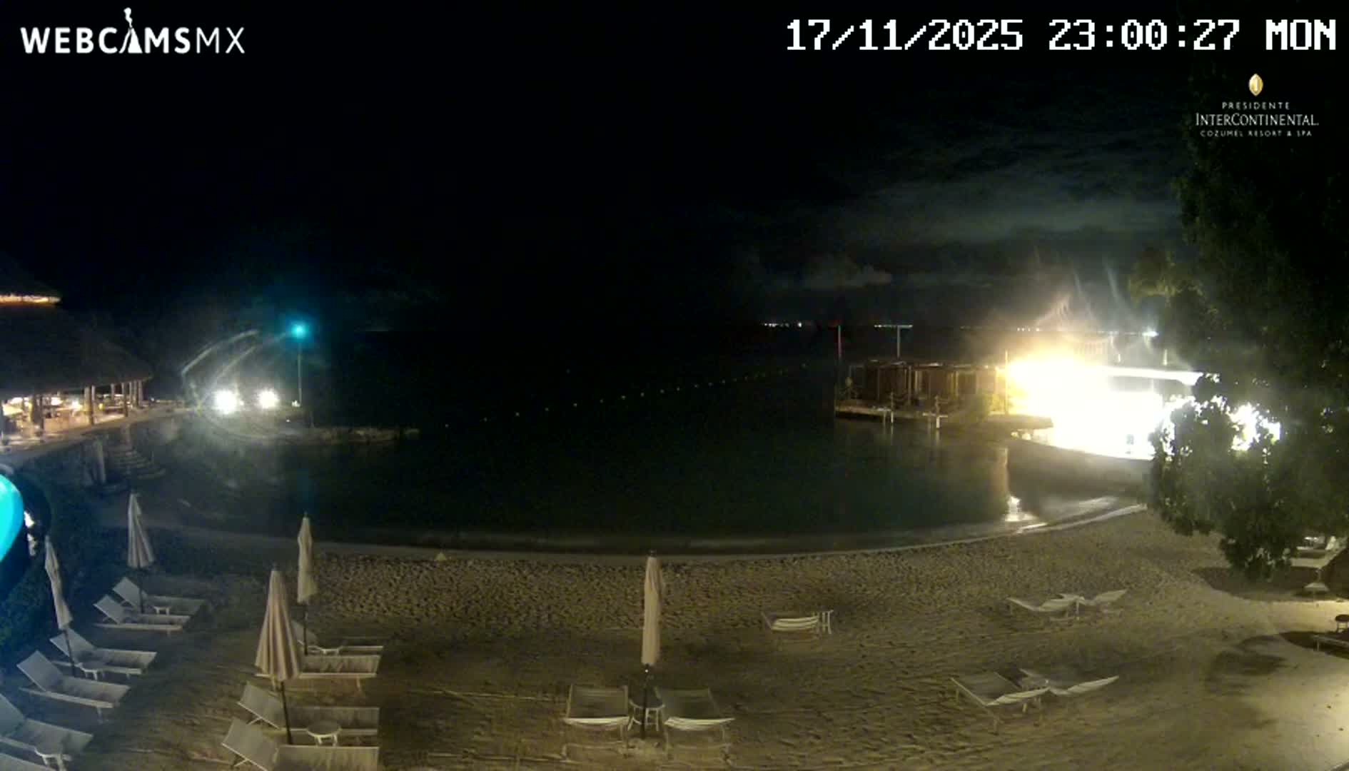 Cozumel,Presidente Intercontinental's Beach Live Cam - Zona Hotelera Sur, San Mugiel de Cozumel, Municipio de Cozumel, Quintana Roo, Mexico