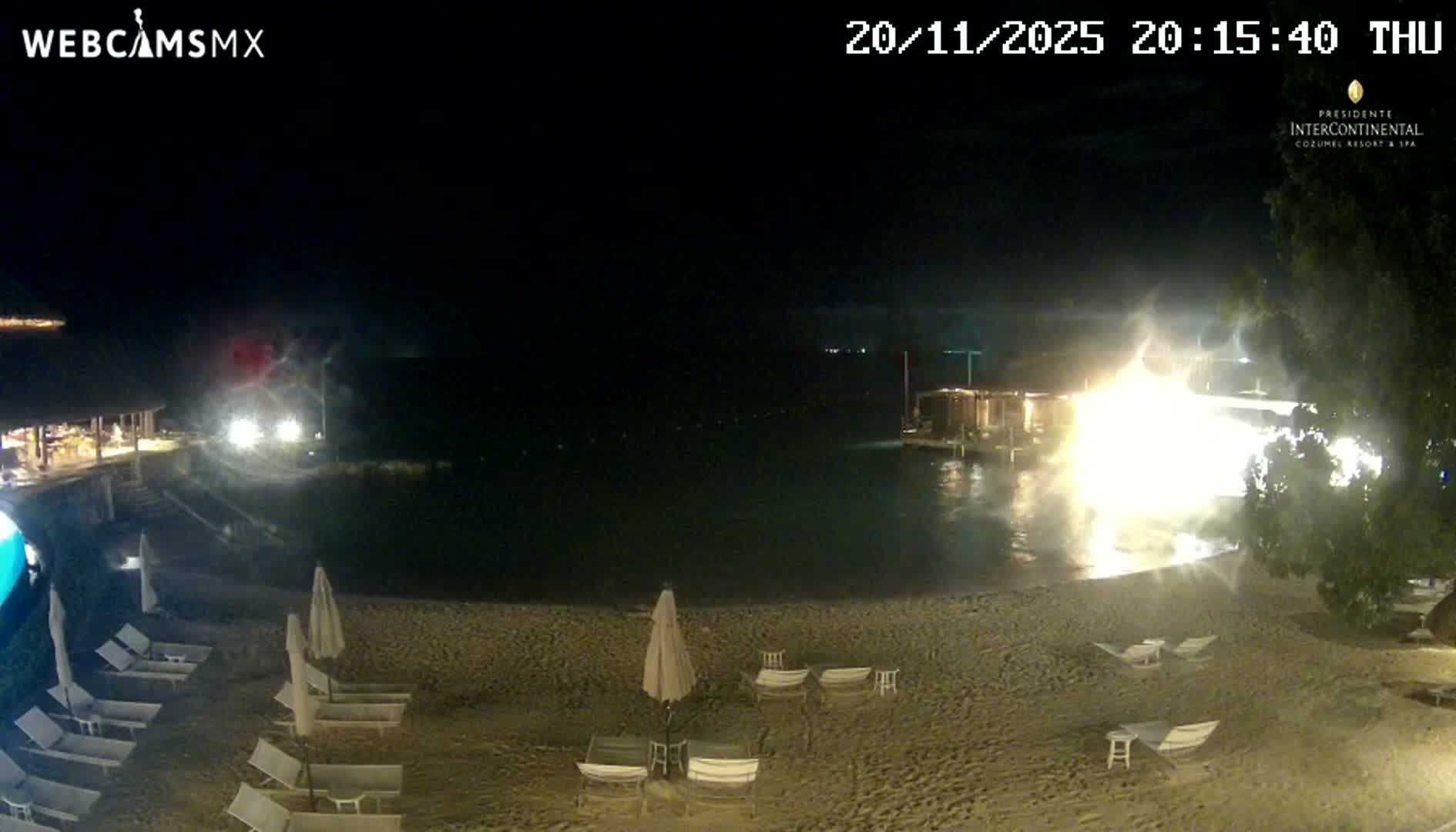 Cozumel,Presidente Intercontinental's Beach Live Cam - Zona Hotelera Sur, San Mugiel de Cozumel, Municipio de Cozumel, Quintana Roo, Mexico