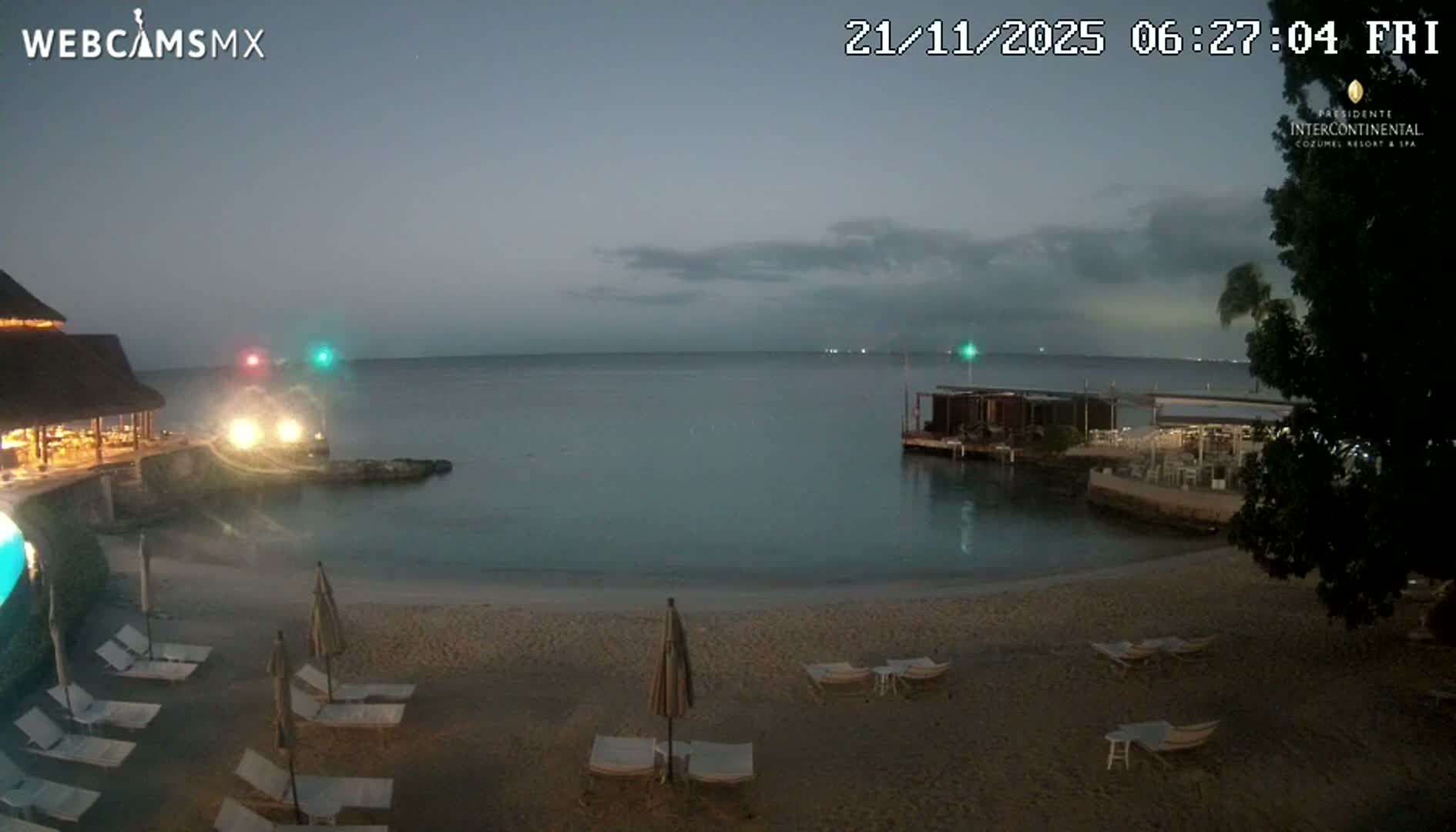 Cozumel,Presidente Intercontinental's Beach Live Cam - Zona Hotelera Sur, San Mugiel de Cozumel, Municipio de Cozumel, Quintana Roo, Mexico