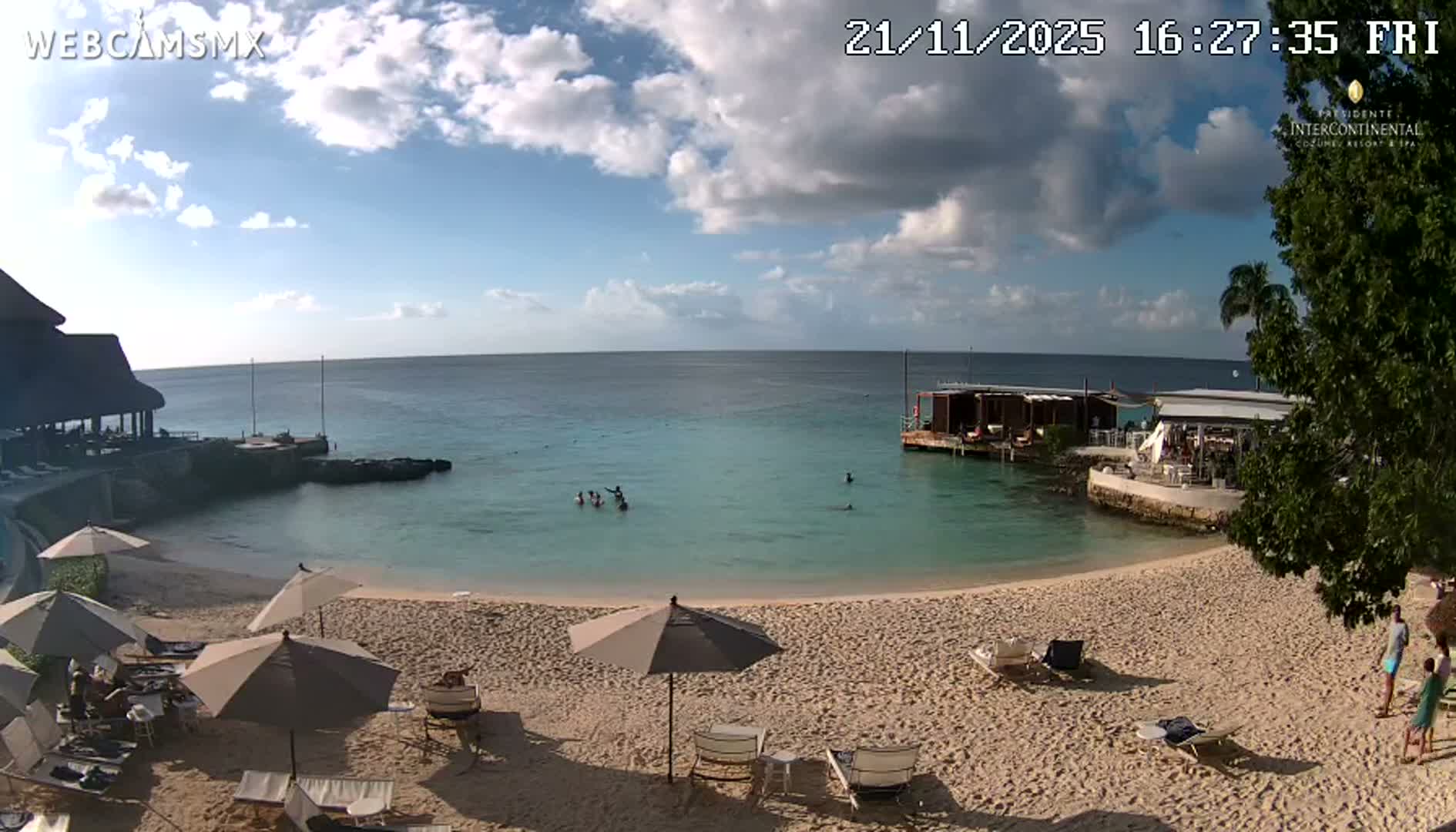 Cozumel,Presidente Intercontinental's Beach Live Cam - Zona Hotelera Sur, San Mugiel de Cozumel, Municipio de Cozumel, Quintana Roo, Mexico