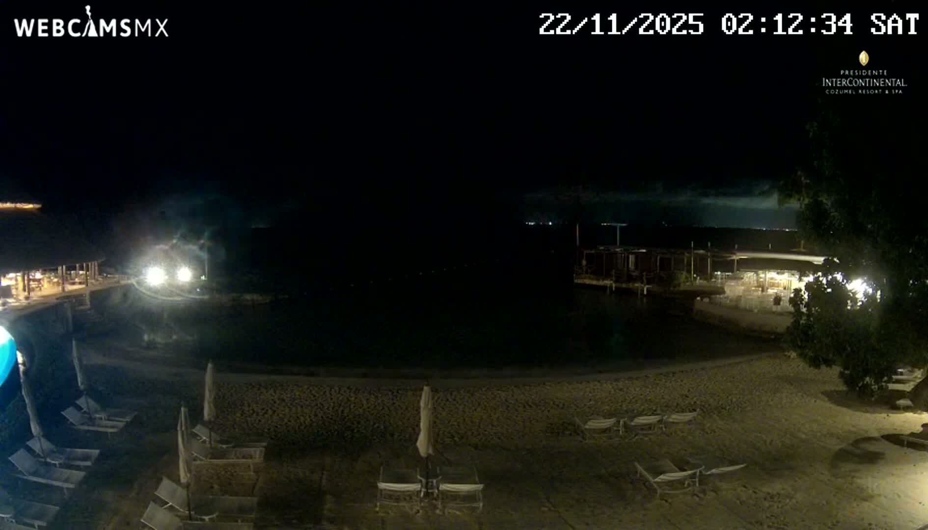Cozumel,Presidente Intercontinental's Beach Live Cam - Zona Hotelera Sur, San Mugiel de Cozumel, Municipio de Cozumel, Quintana Roo, Mexico