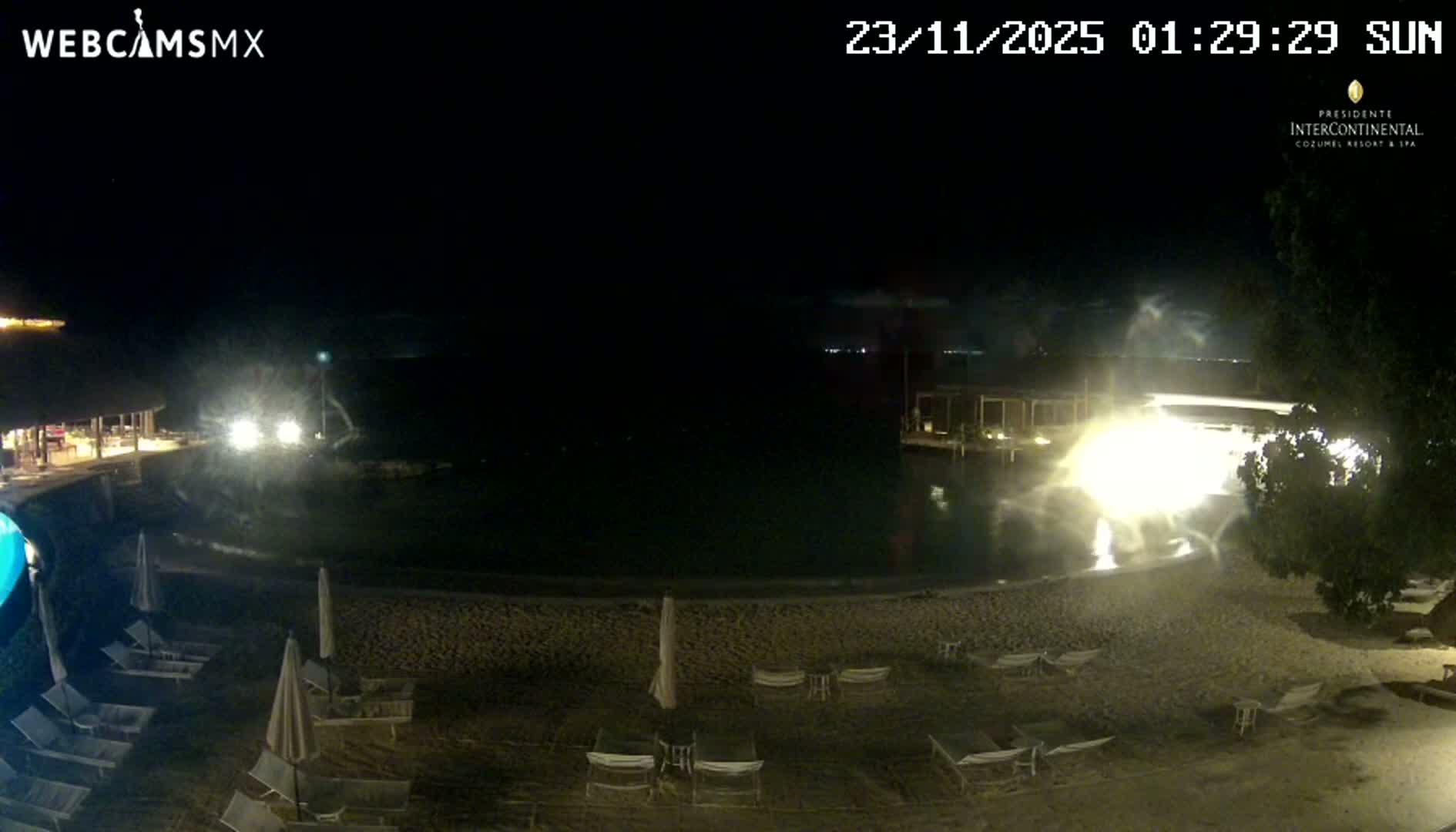 Cozumel,Presidente Intercontinental's Beach Live Cam - Zona Hotelera Sur, San Mugiel de Cozumel, Municipio de Cozumel, Quintana Roo, Mexico