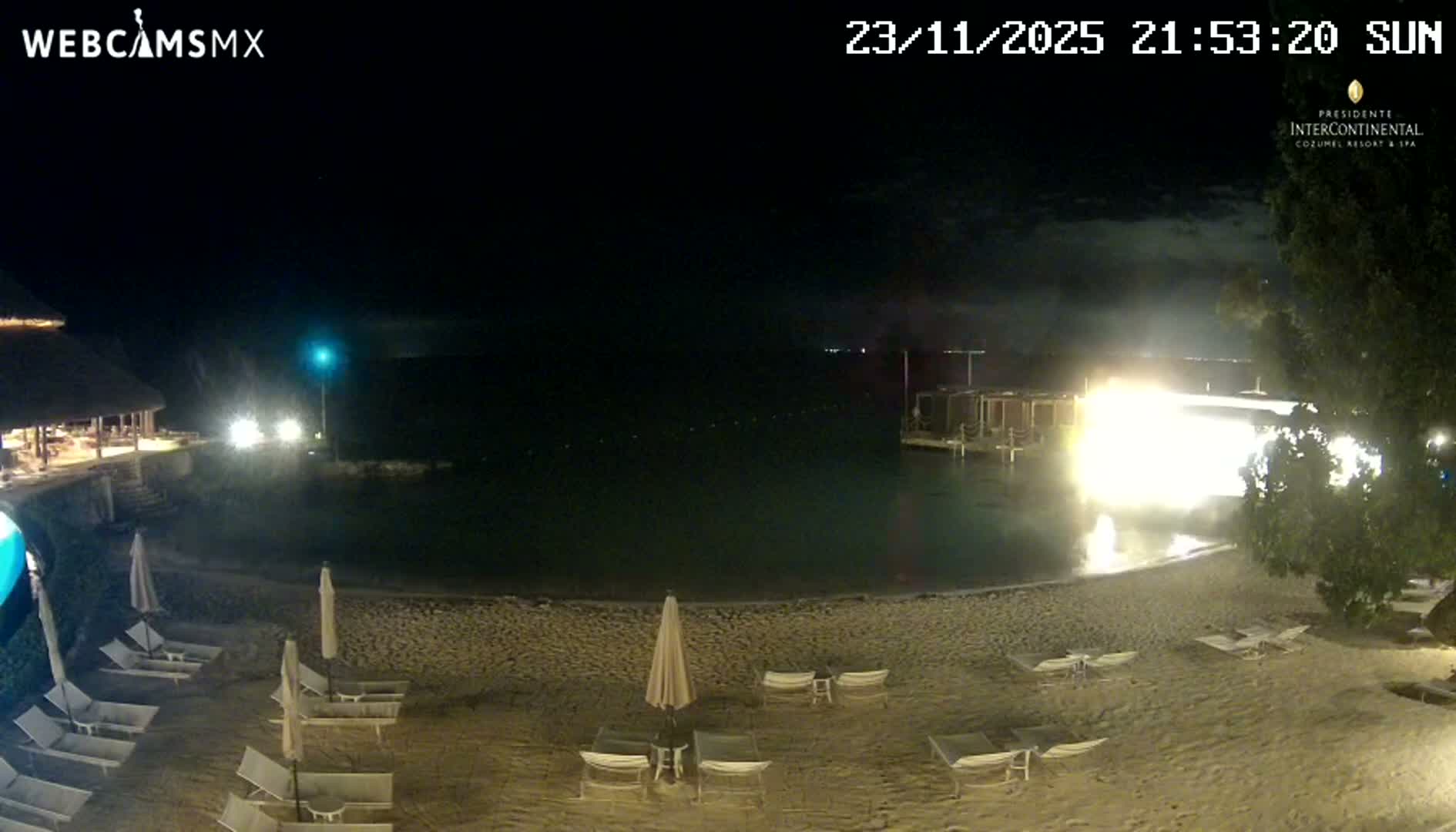 Cozumel,Presidente Intercontinental's Beach Live Cam - Zona Hotelera Sur, San Mugiel de Cozumel, Municipio de Cozumel, Quintana Roo, Mexico
