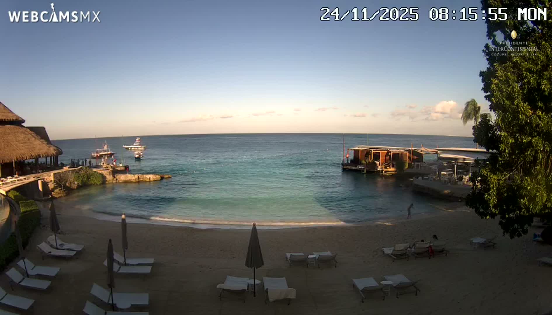 Cozumel,Presidente Intercontinental's Beach Live Cam - Zona Hotelera Sur, San Mugiel de Cozumel, Municipio de Cozumel, Quintana Roo, Mexico