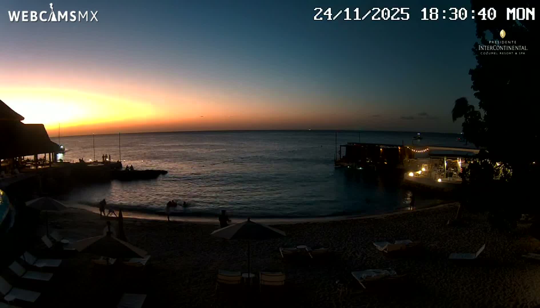 Cozumel,Presidente Intercontinental's Beach Live Cam - Zona Hotelera Sur, San Mugiel de Cozumel, Municipio de Cozumel, Quintana Roo, Mexico