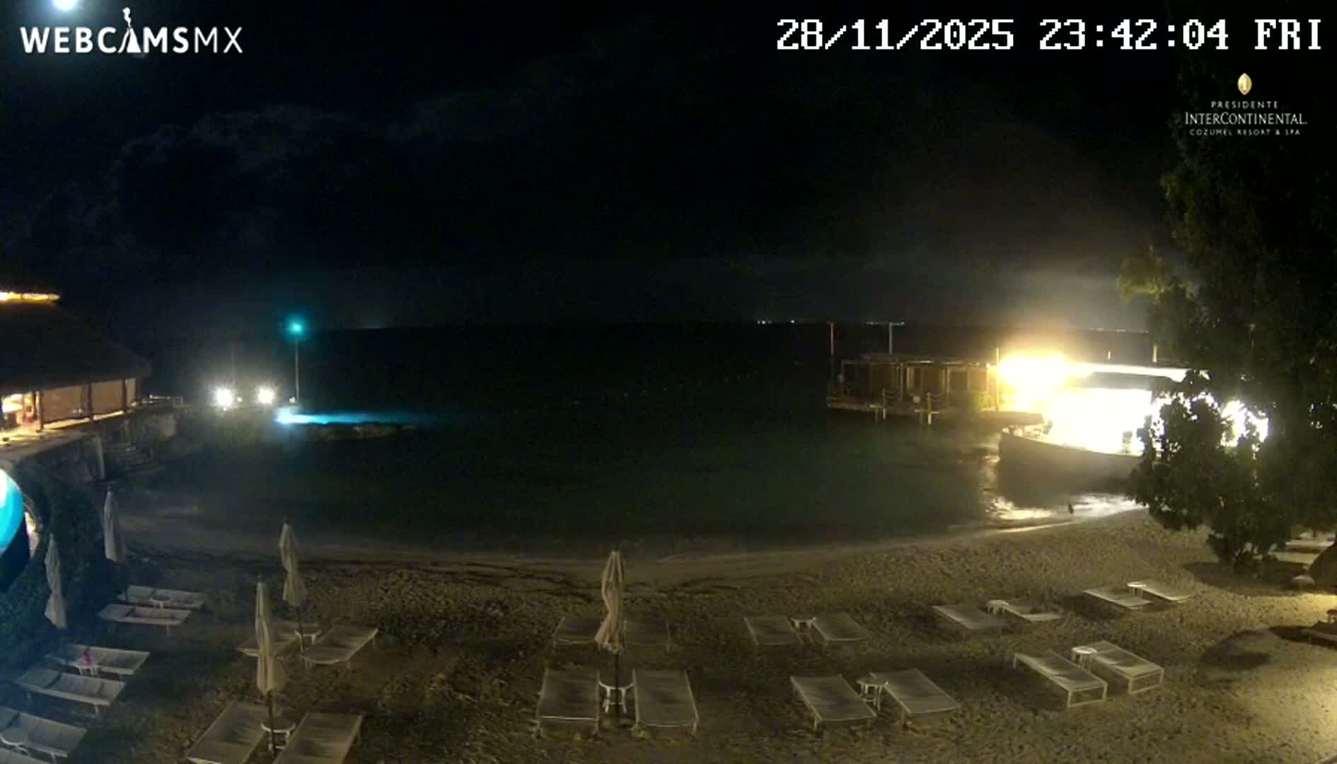 Cozumel,Presidente Intercontinental's Beach Live Cam - Zona Hotelera Sur, San Mugiel de Cozumel, Municipio de Cozumel, Quintana Roo, Mexico