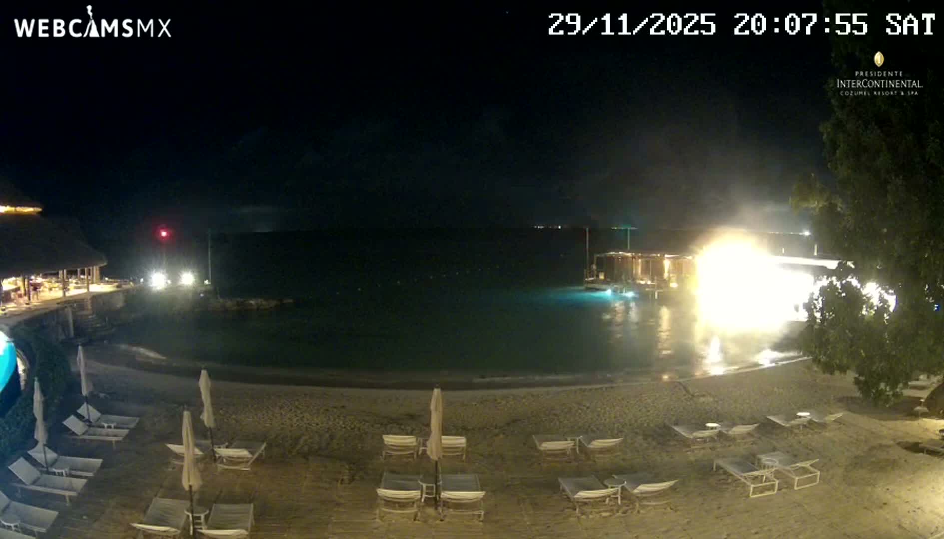 Cozumel,Presidente Intercontinental's Beach Live Cam - Zona Hotelera Sur, San Mugiel de Cozumel, Municipio de Cozumel, Quintana Roo, Mexico