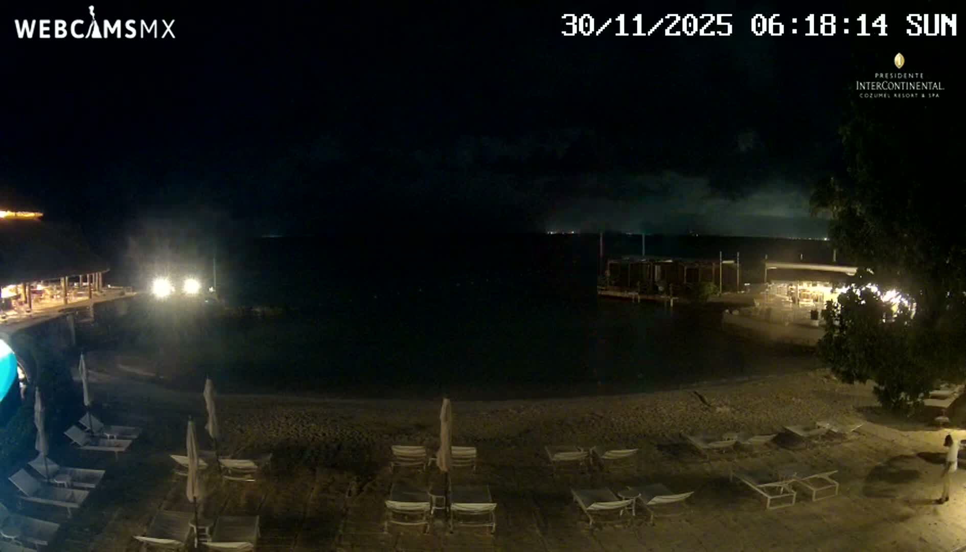 Cozumel,Presidente Intercontinental's Beach Live Cam - Zona Hotelera Sur, San Mugiel de Cozumel, Municipio de Cozumel, Quintana Roo, Mexico