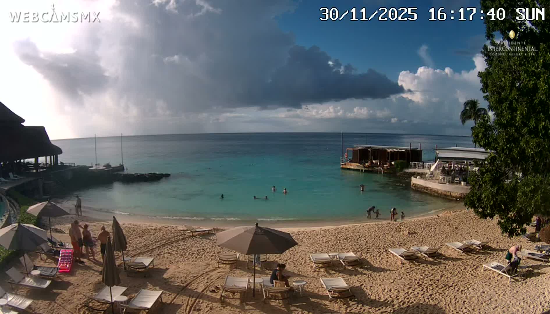 Cozumel,Presidente Intercontinental's Beach Live Cam - Zona Hotelera Sur, San Mugiel de Cozumel, Municipio de Cozumel, Quintana Roo, Mexico