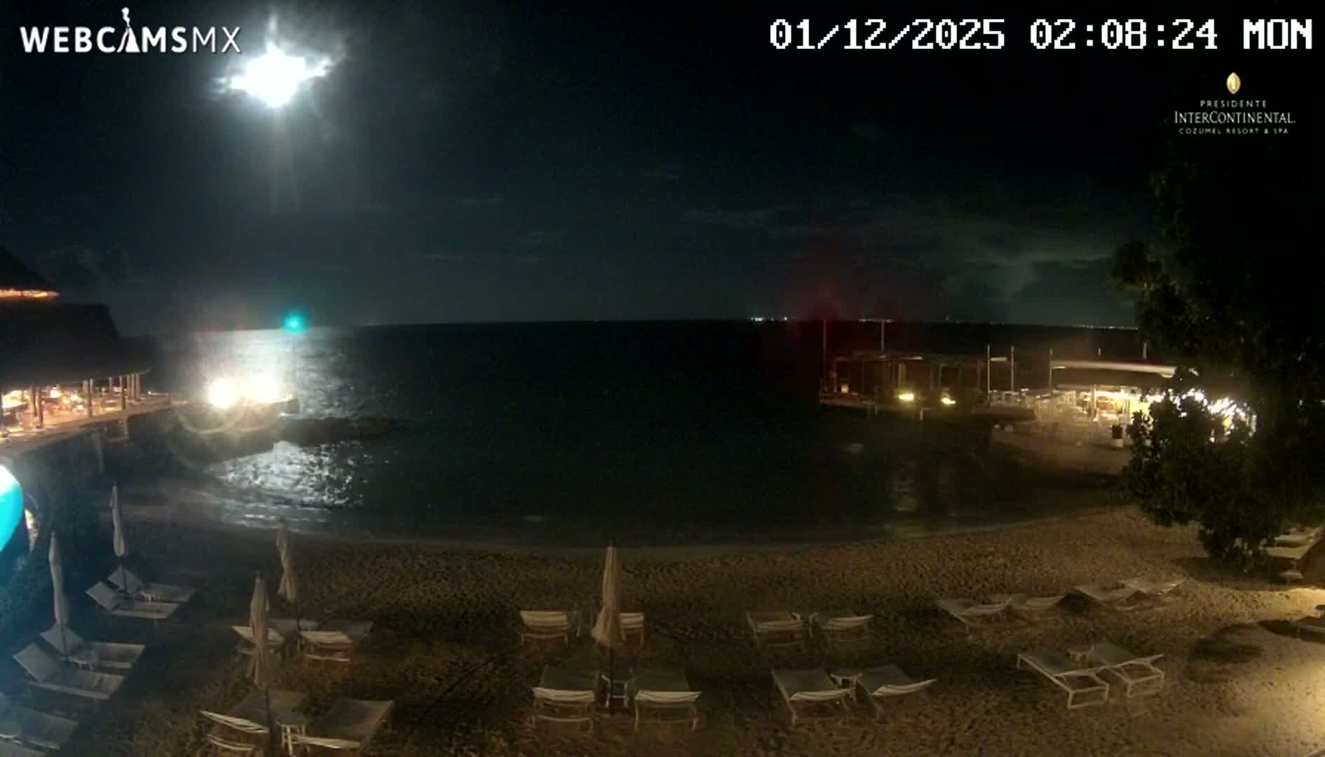 Cozumel,Presidente Intercontinental's Beach Live Cam - Zona Hotelera Sur, San Mugiel de Cozumel, Municipio de Cozumel, Quintana Roo, Mexico