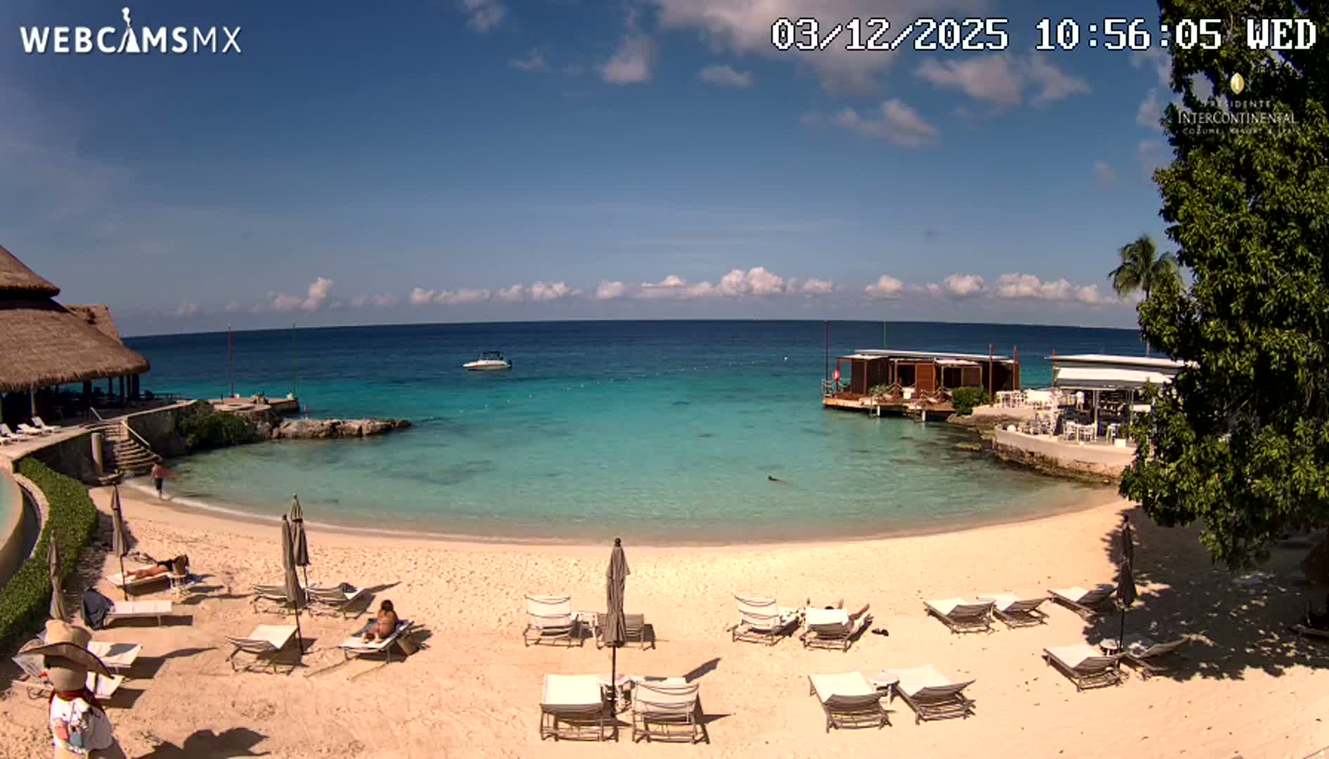 Cozumel,Presidente Intercontinental's Beach Live Cam - Zona Hotelera Sur, San Mugiel de Cozumel, Municipio de Cozumel, Quintana Roo, Mexico