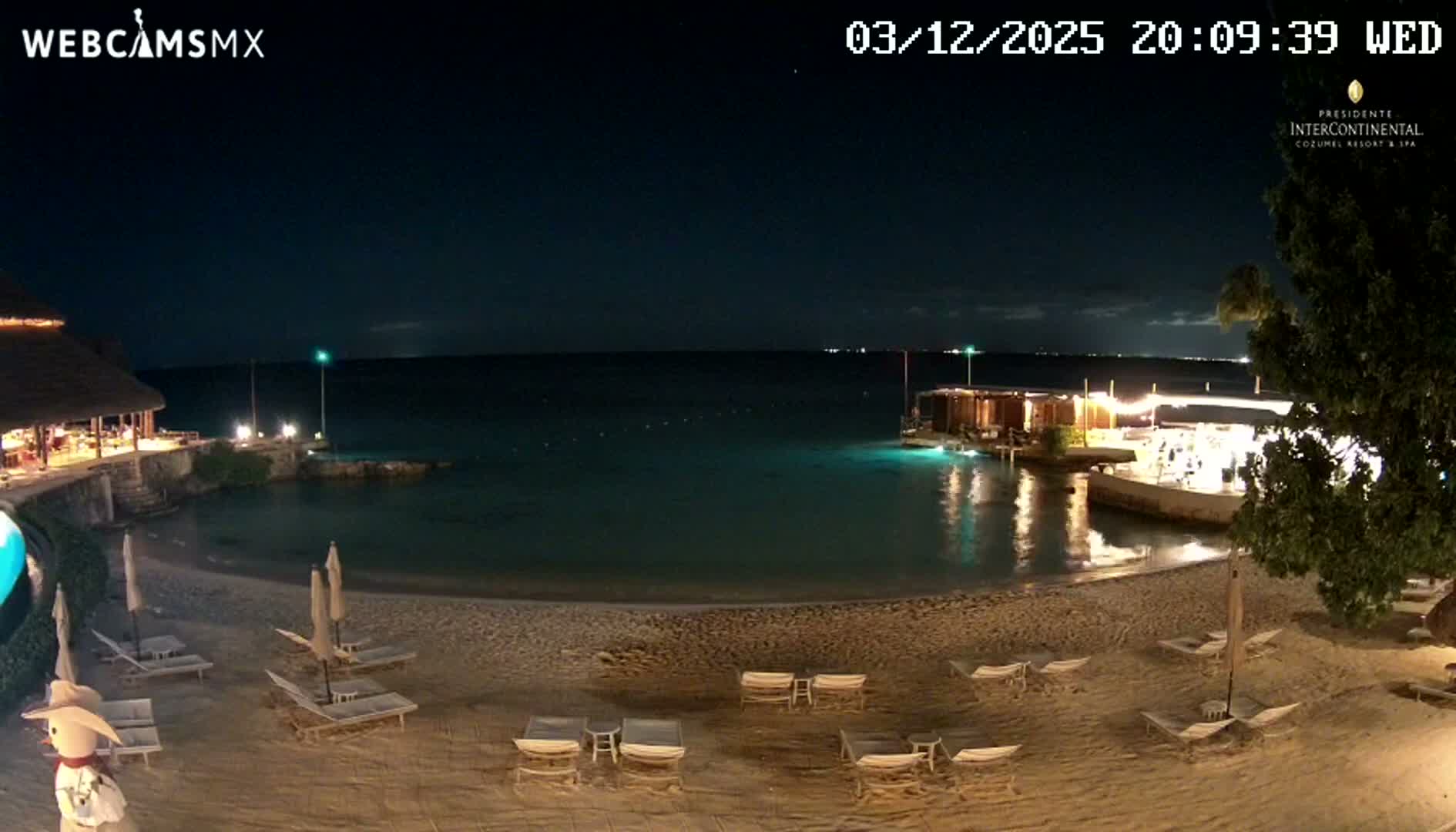 Cozumel,Presidente Intercontinental's Beach Live Cam - Zona Hotelera Sur, San Mugiel de Cozumel, Municipio de Cozumel, Quintana Roo, Mexico